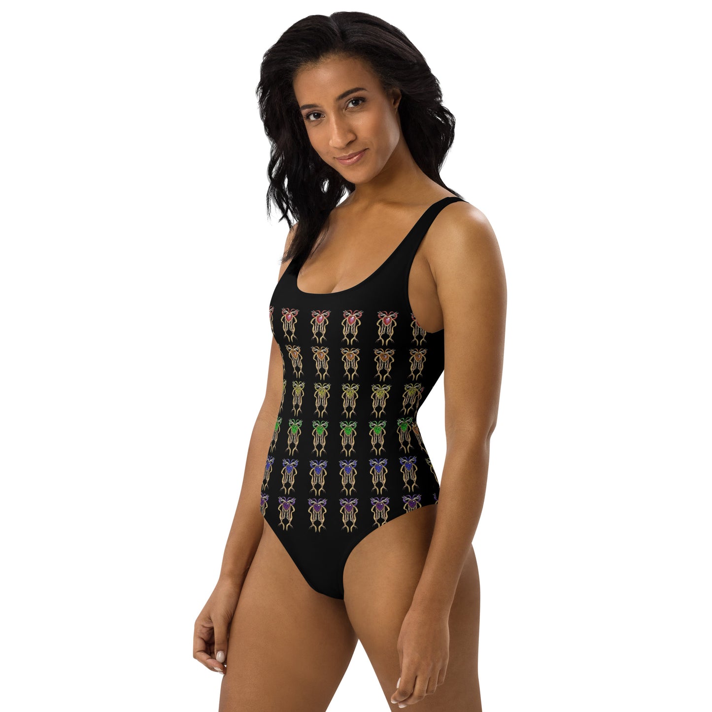 One-Piece Swimsuit Black - PRIDE from hearts