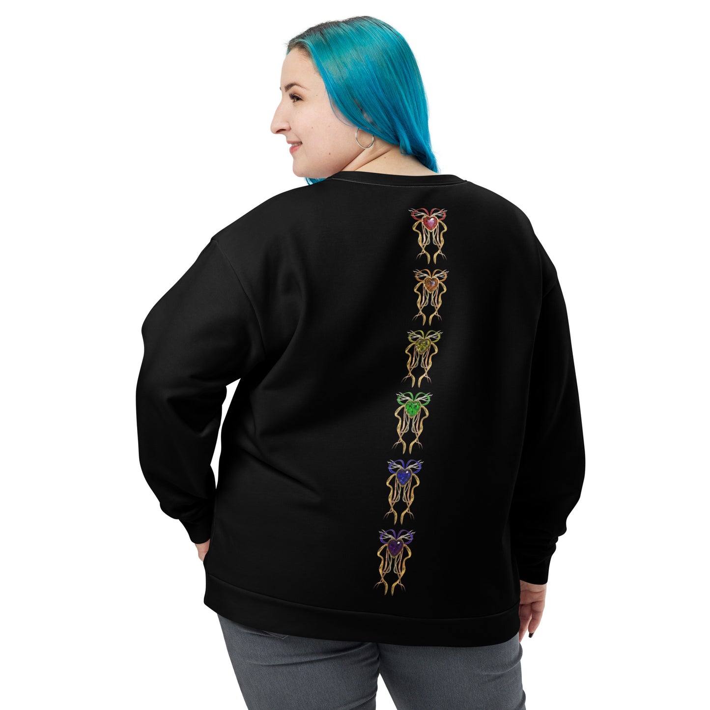 Unisex Sweatshirt Black - PRIDE from hearts