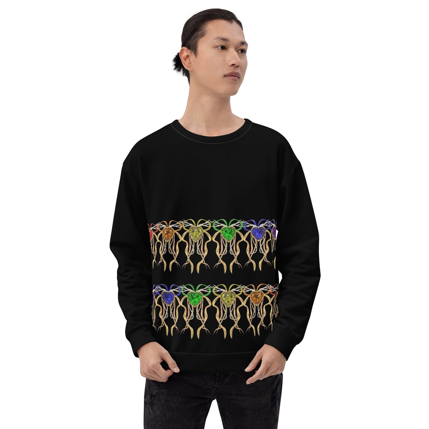 Unisex Sweatshirt Black - PRIDE from hearts