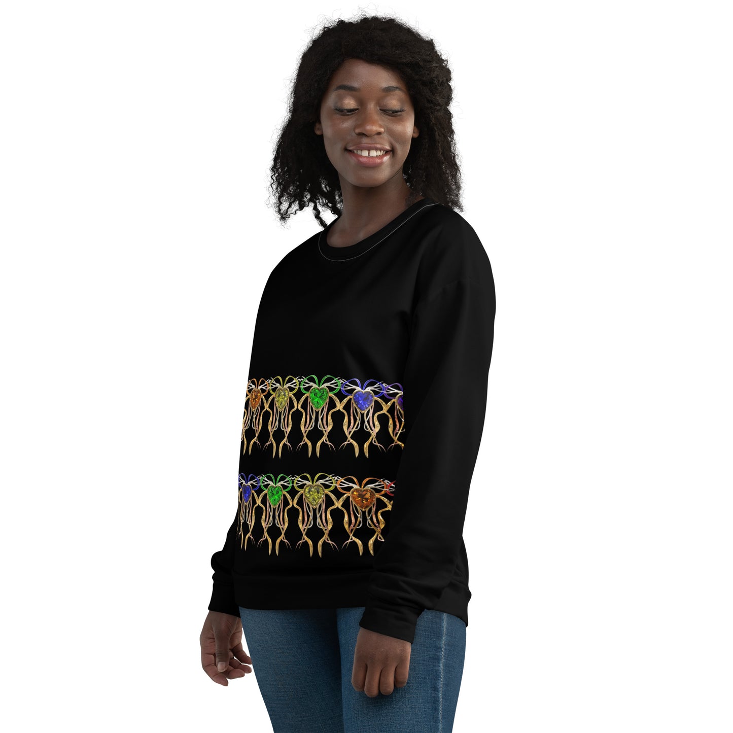 Unisex Sweatshirt Black - PRIDE from hearts