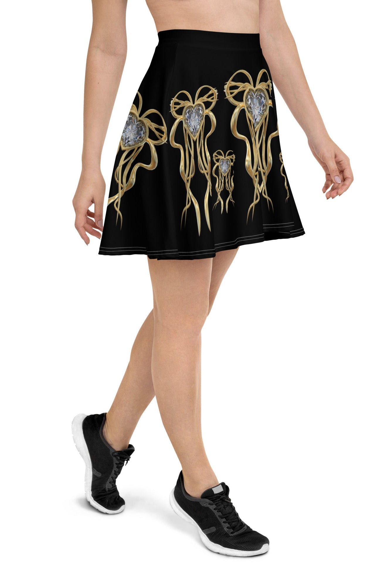 Diamond Print Skater Skirt II