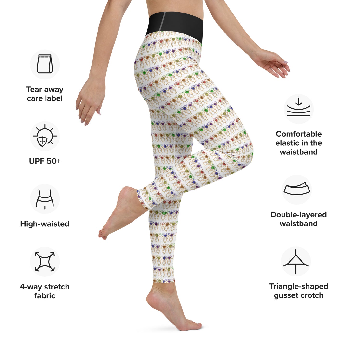 Yoga Leggings (pattern) - PRIDE from hearts