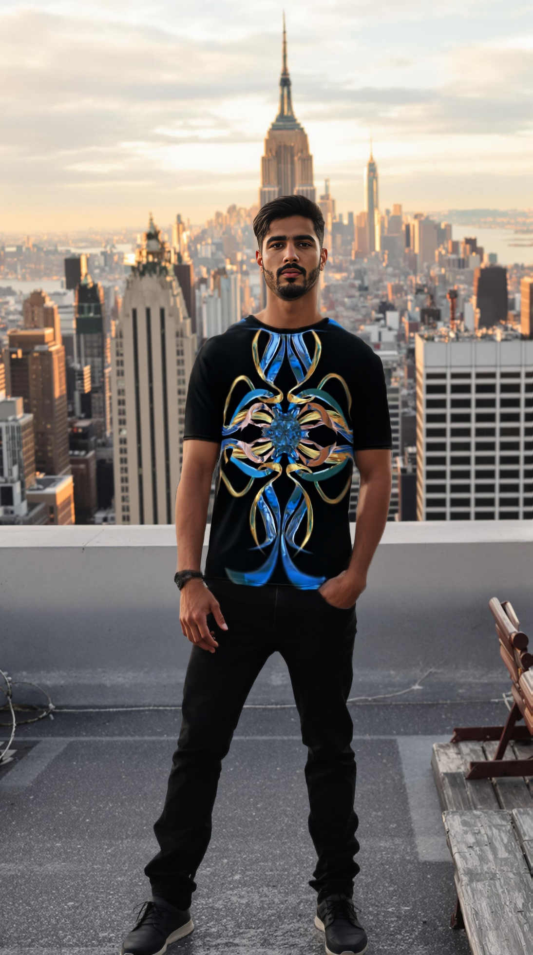 Men's t-shirt - Swiss Blue
