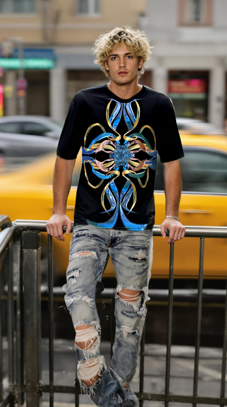 Men's t-shirt - Swiss Blue
