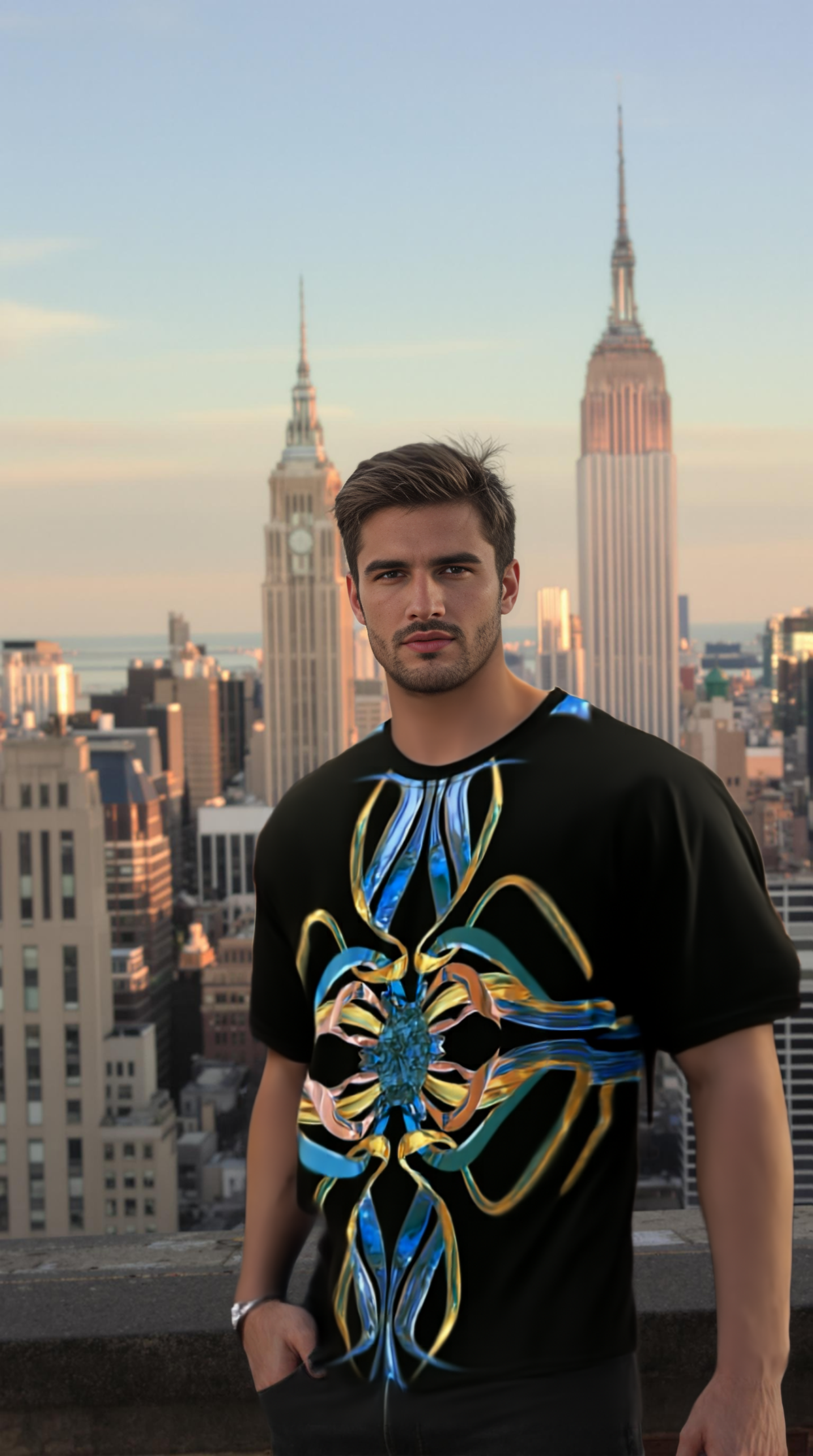 Men's t-shirt - Swiss Blue
