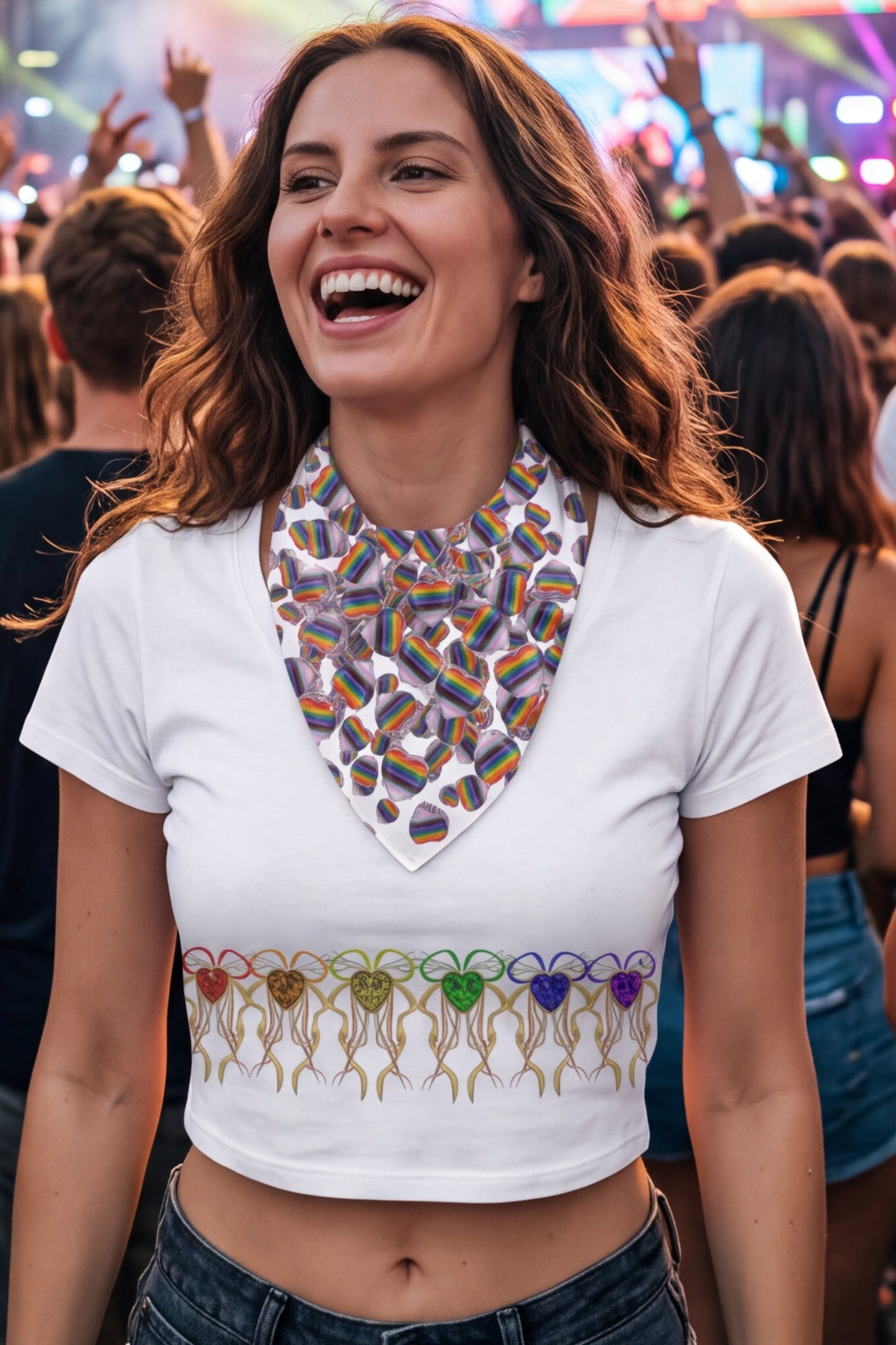 PRIDE Print All-Over Bandana — Bold Pride Flag