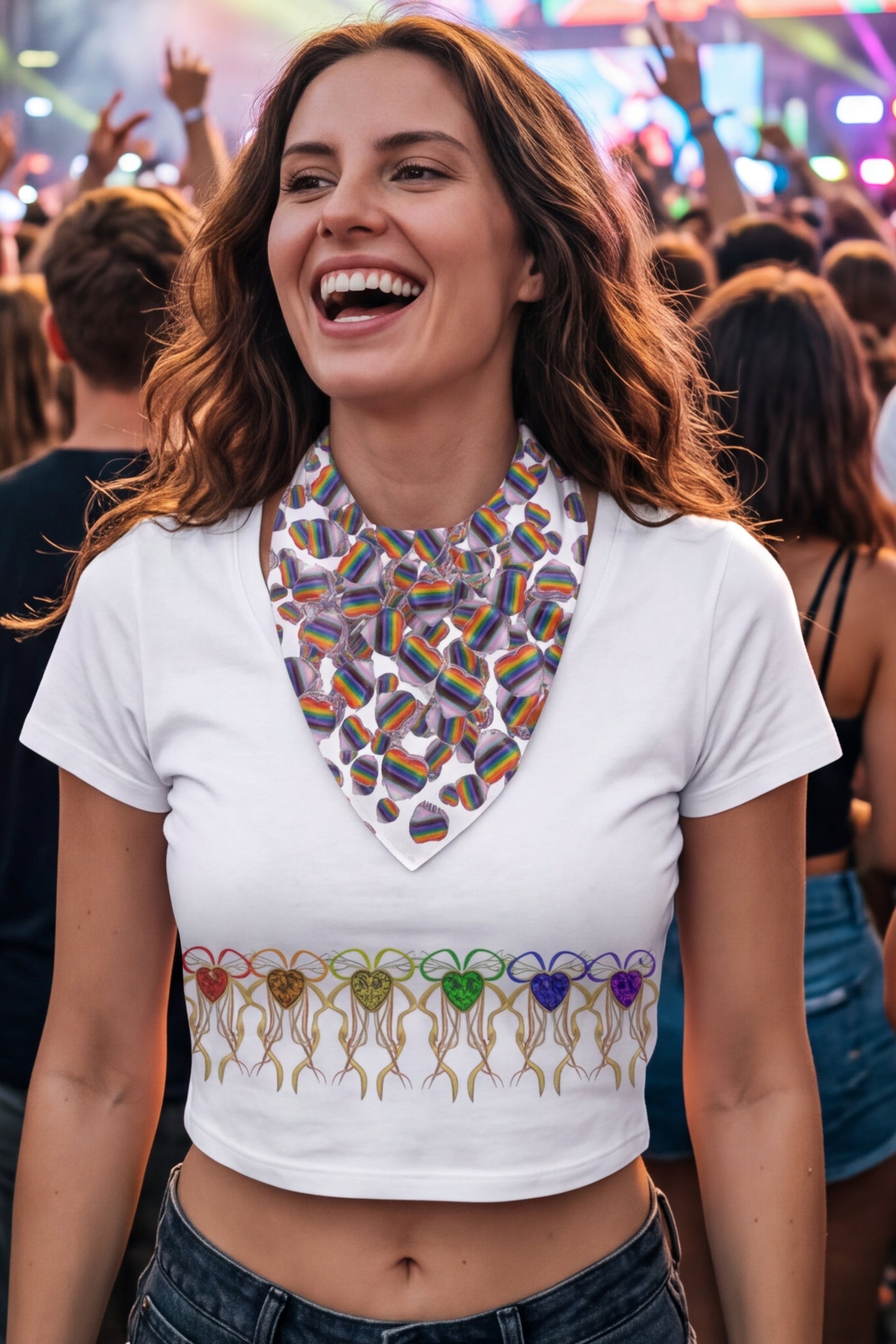 PRIDE Print All-Over Bandana — Bold Pride Flag