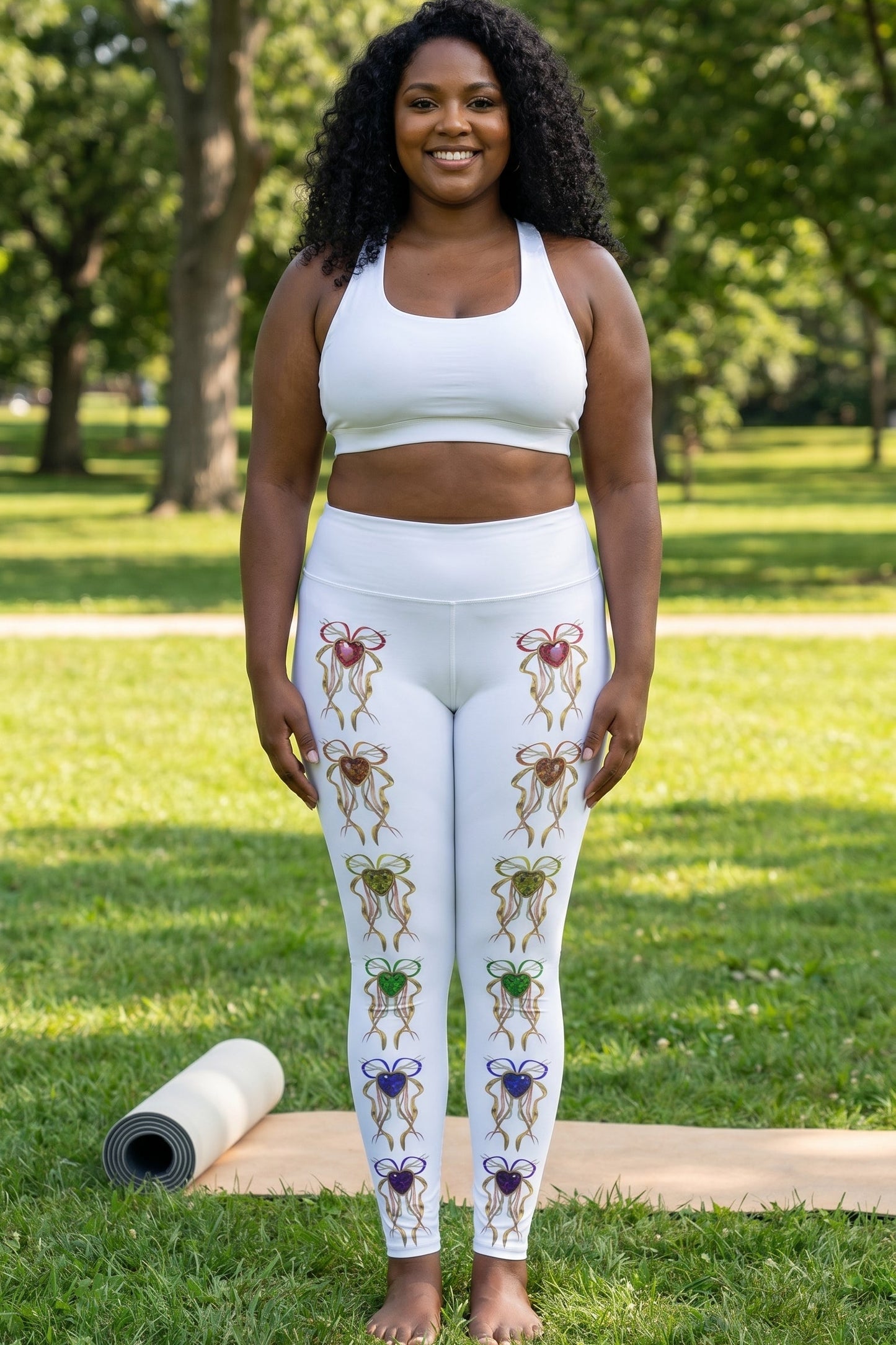 PRIDE Print Yoga Leggings Vertical