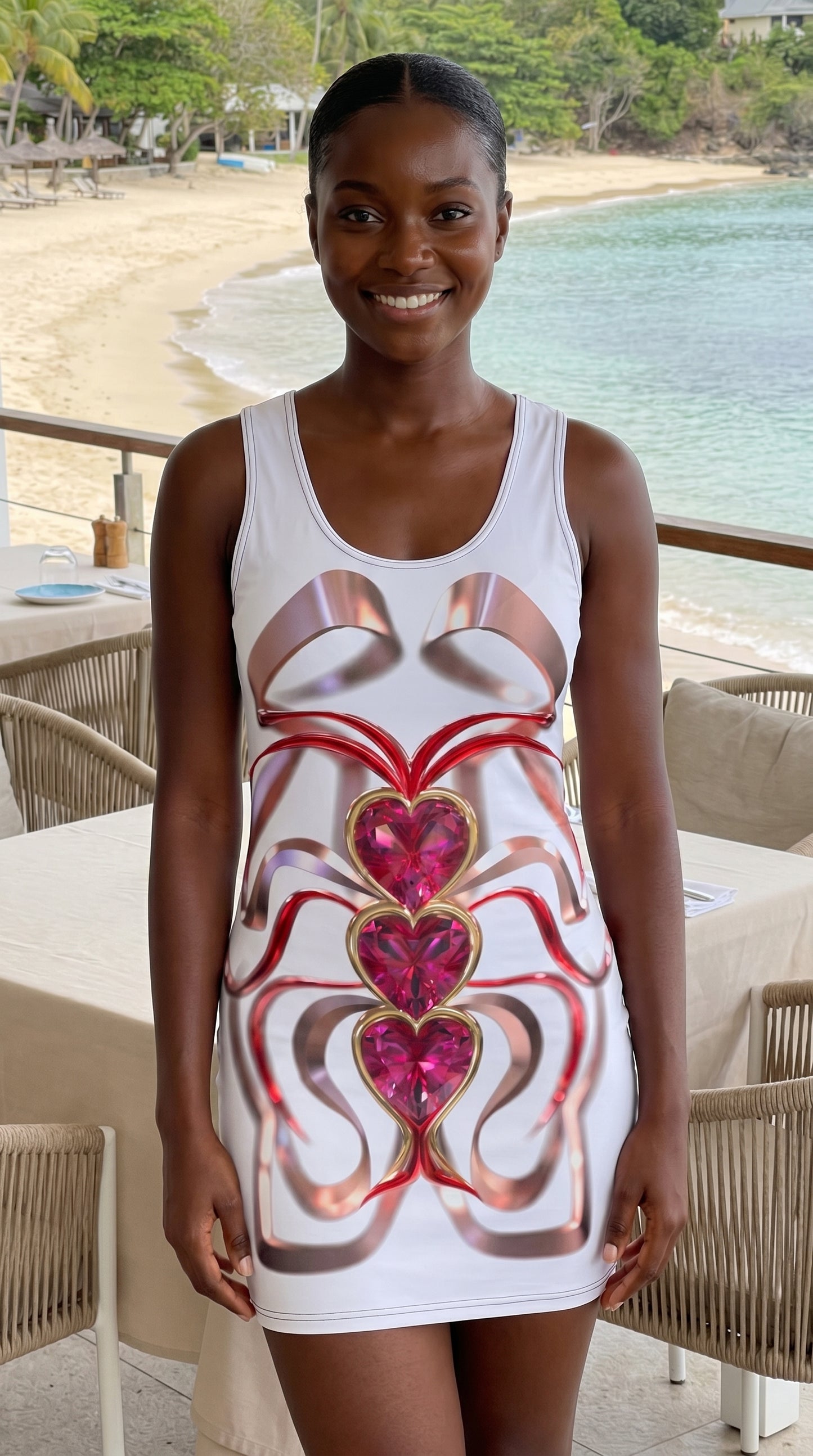 Sublimation Cut & Sew Dress - Hearts