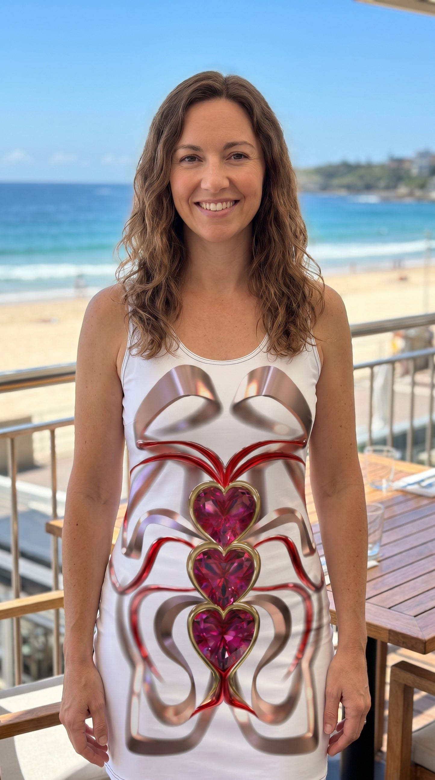 Sublimation Cut & Sew Dress - Hearts