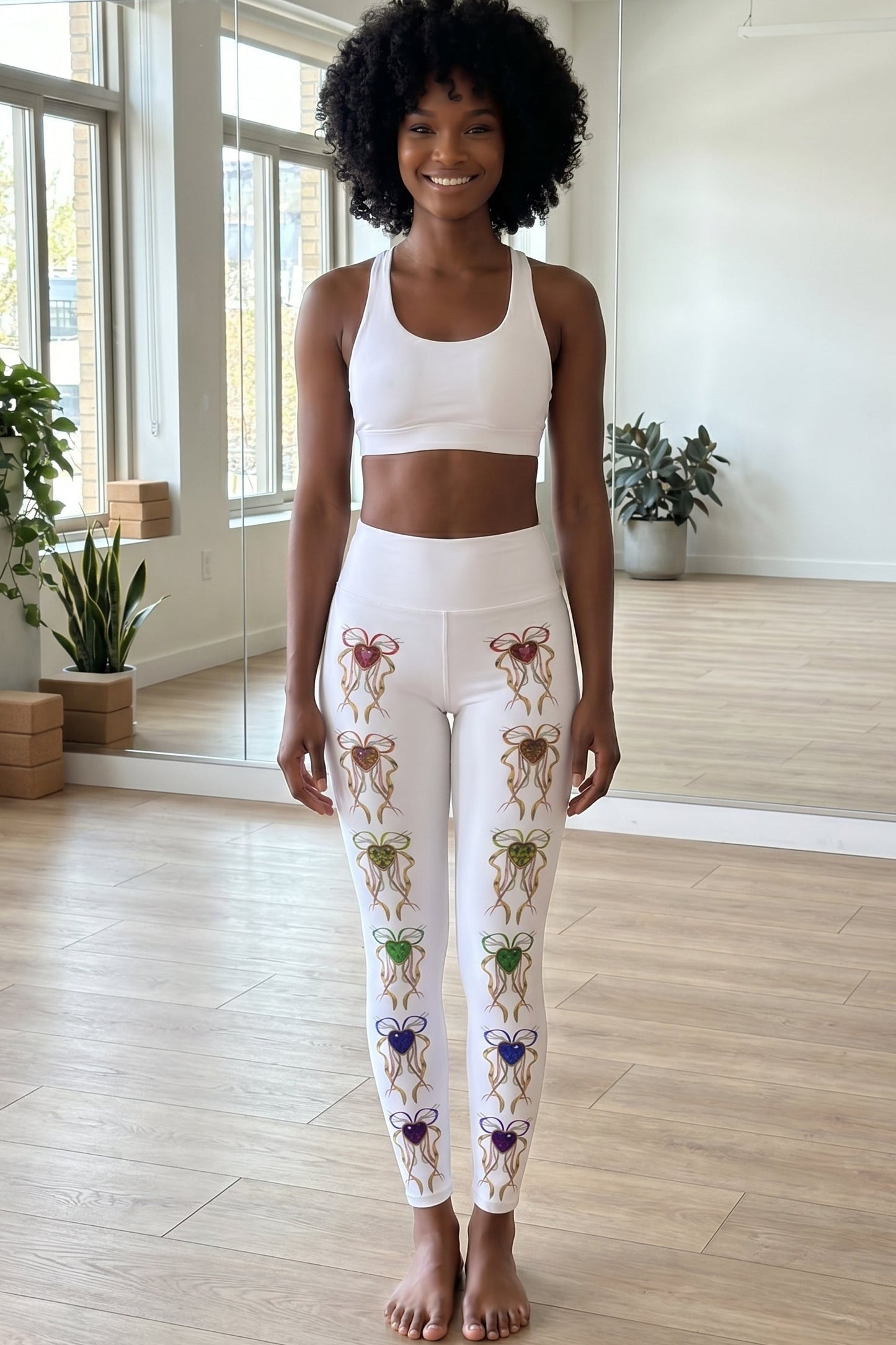 PRIDE Print Yoga Leggings Vertical