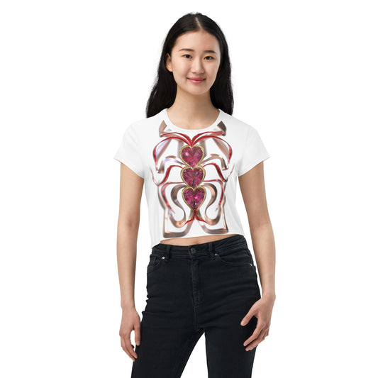 Crop Tee - Hearts