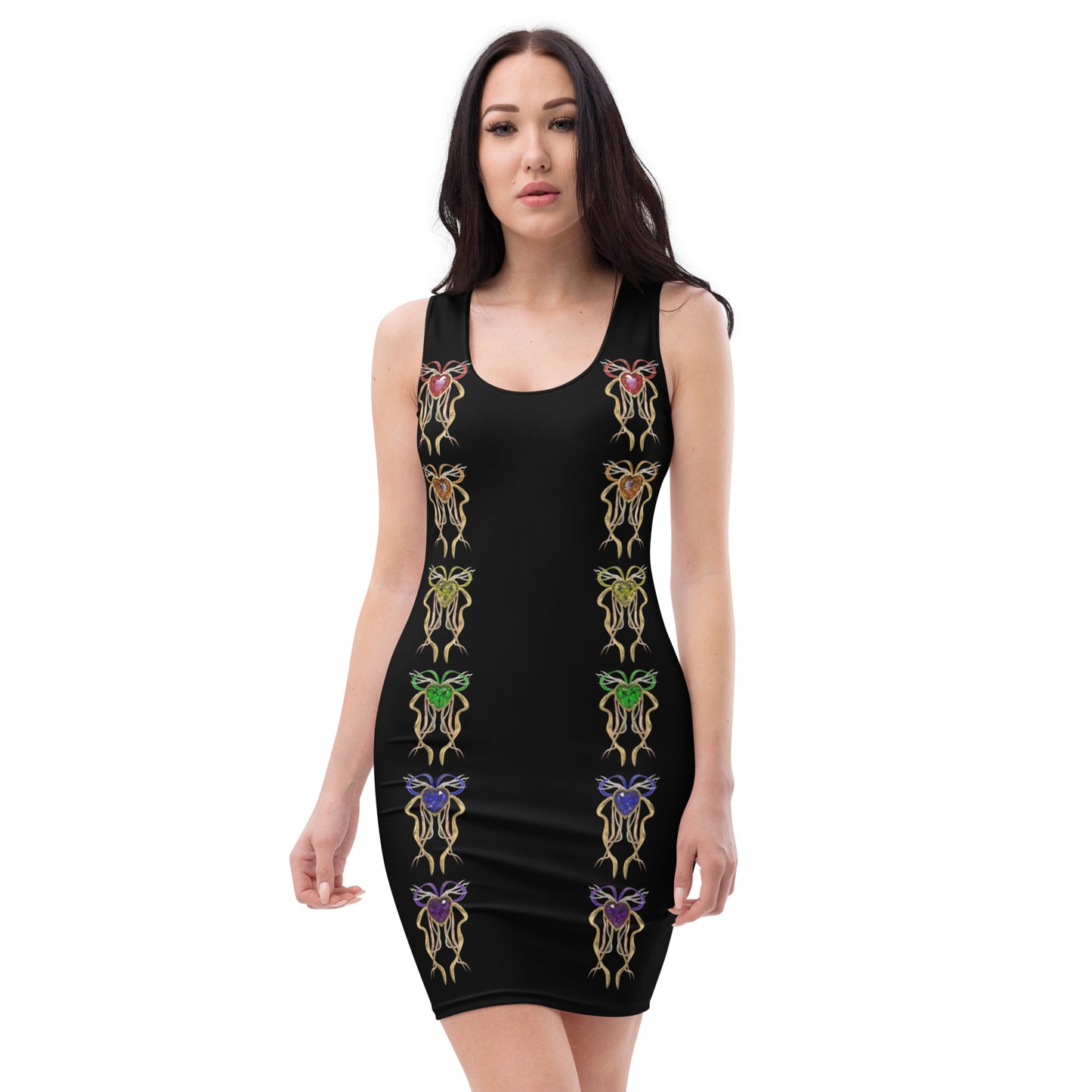 Sublimation Cut & Sew Dress (black) - PRIDE from hearts