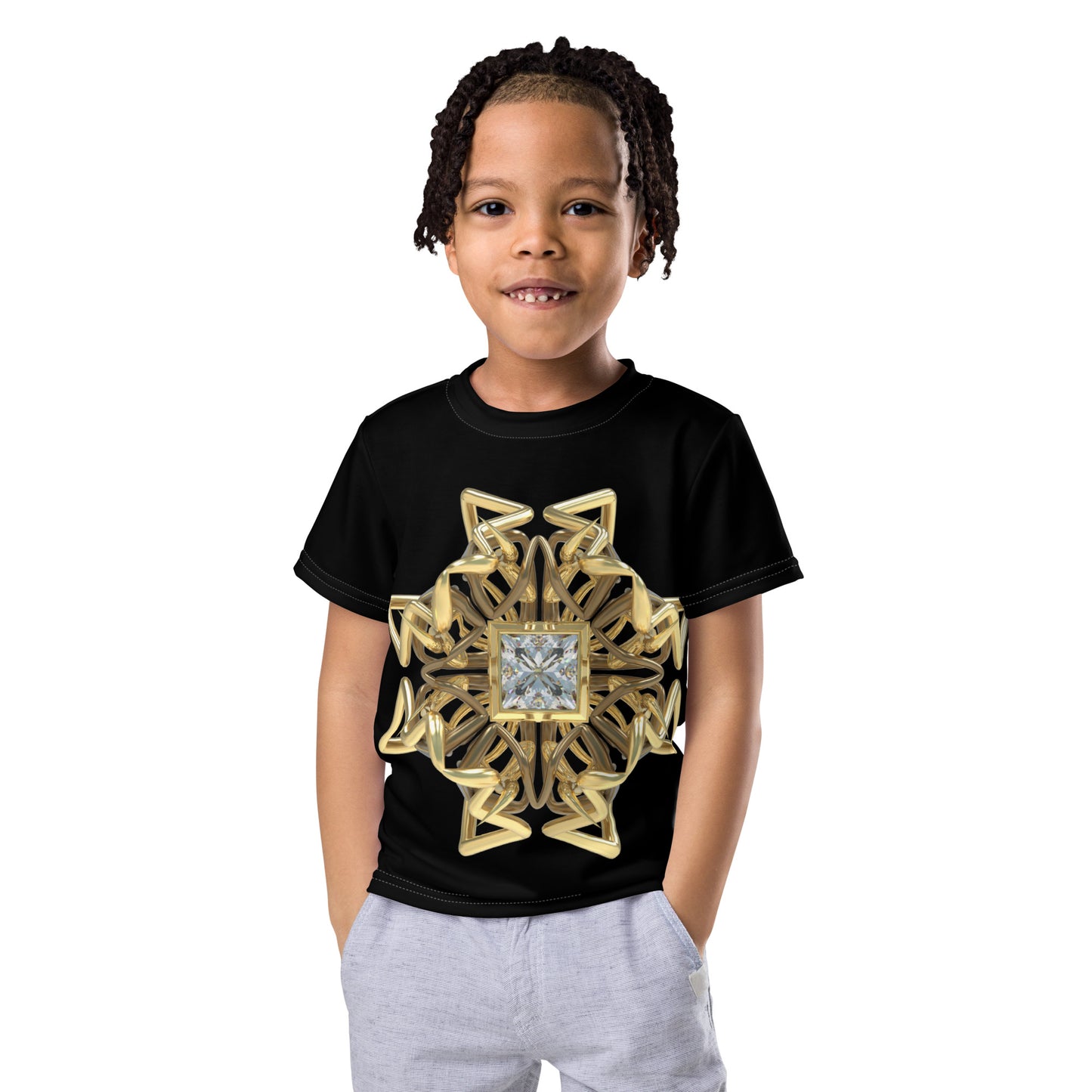 Kids crew neck t-shirt - Diamond