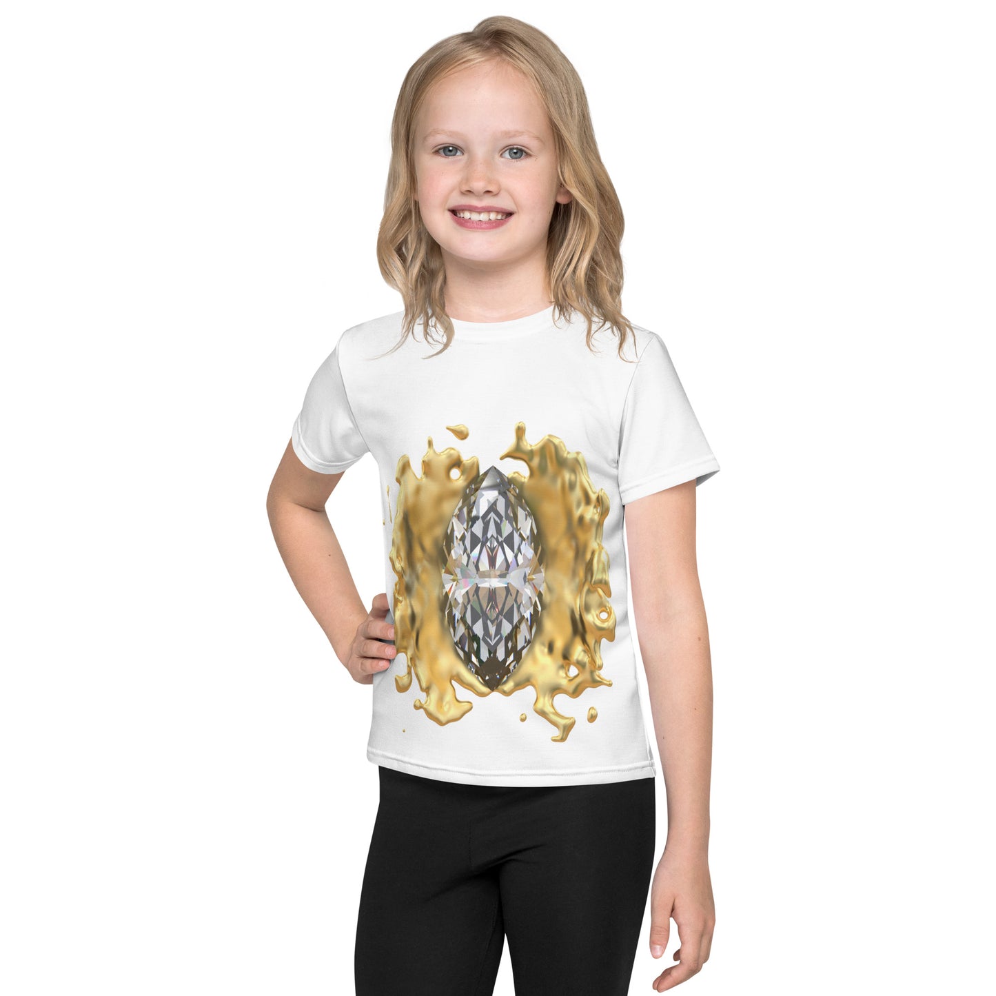 Kids crew neck t-shirt - GEM Splash