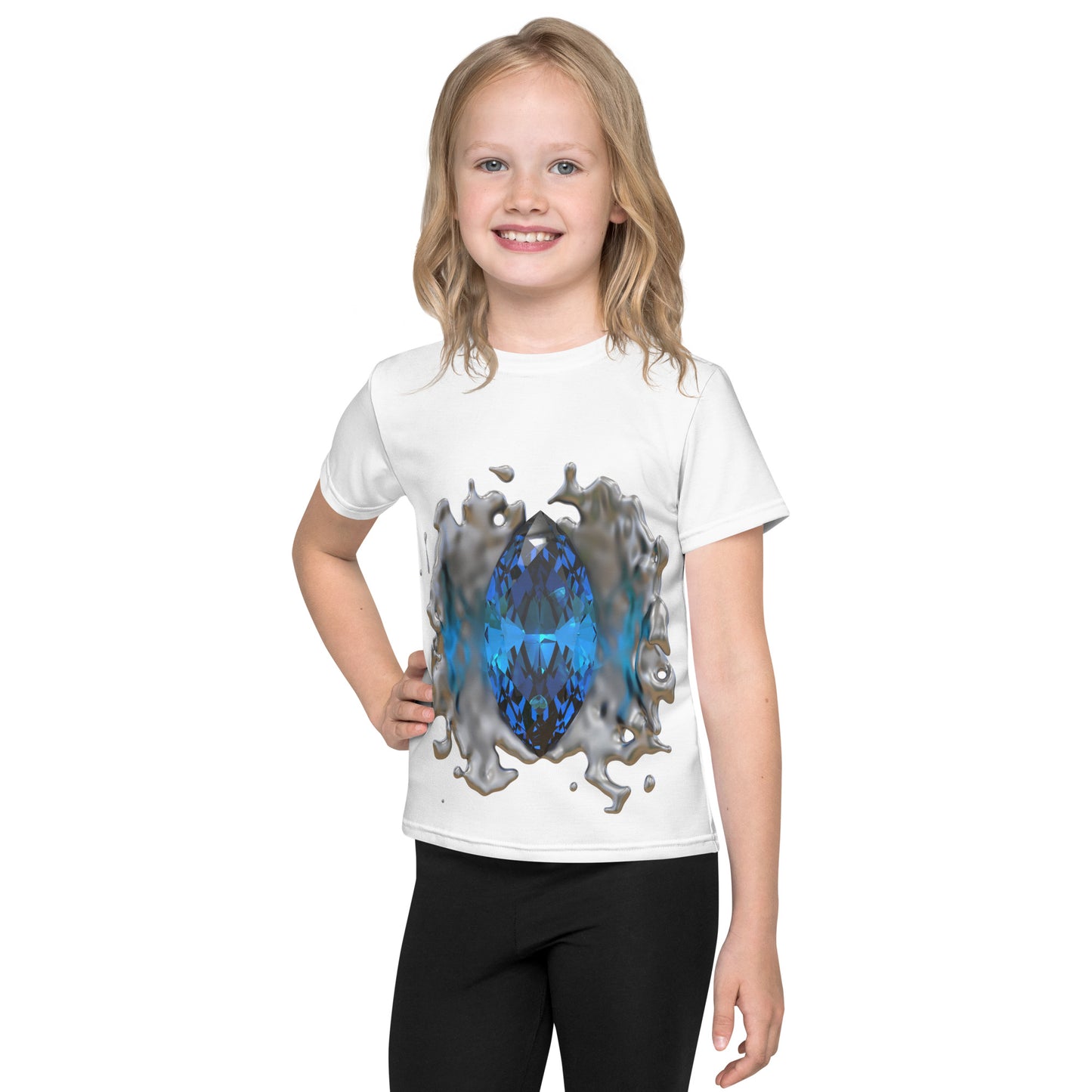 Kids crew neck t-shirt - GEM Splash