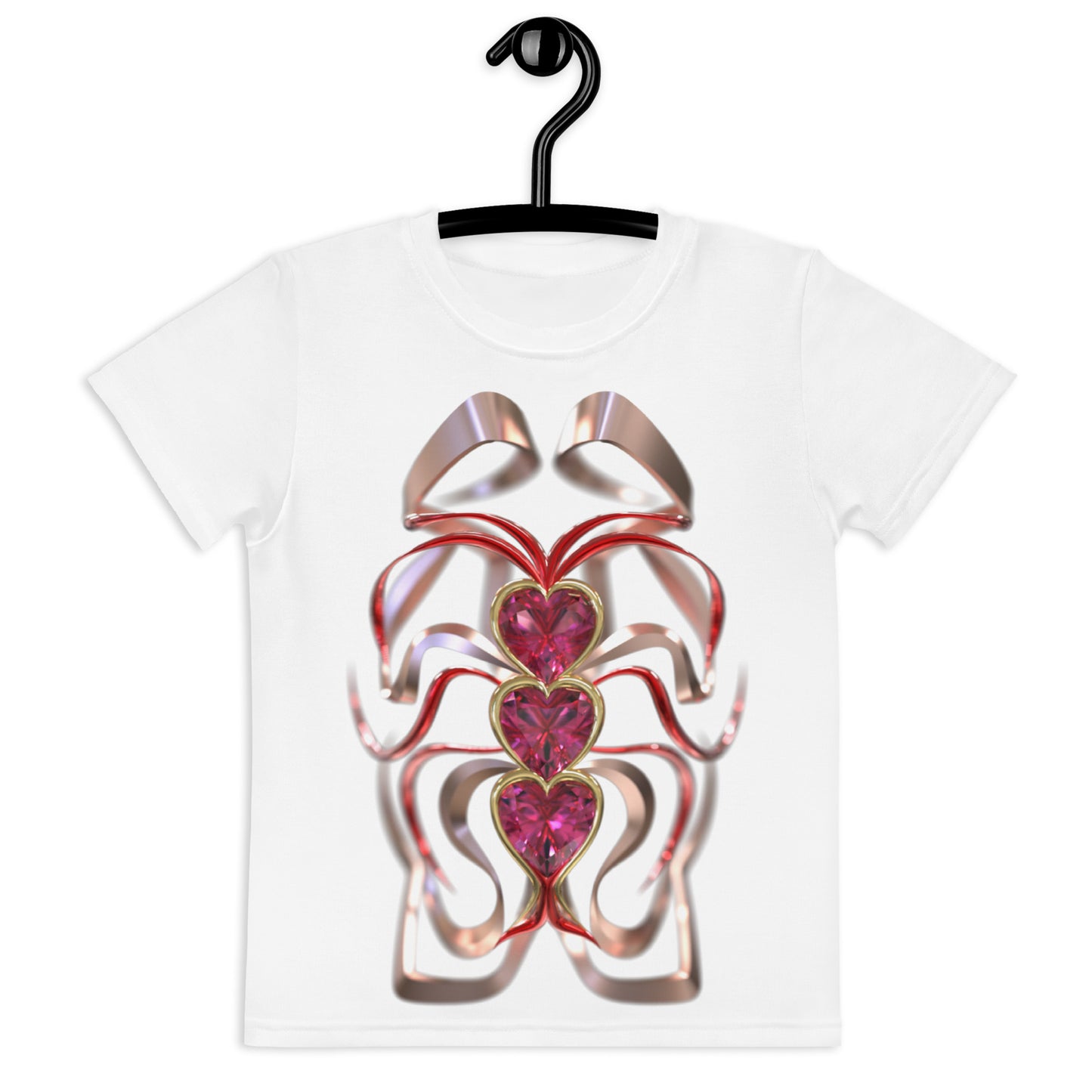 Kids crew neck t-shirt - Hearts