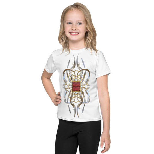 Kids crew neck t-shirt - Ruby