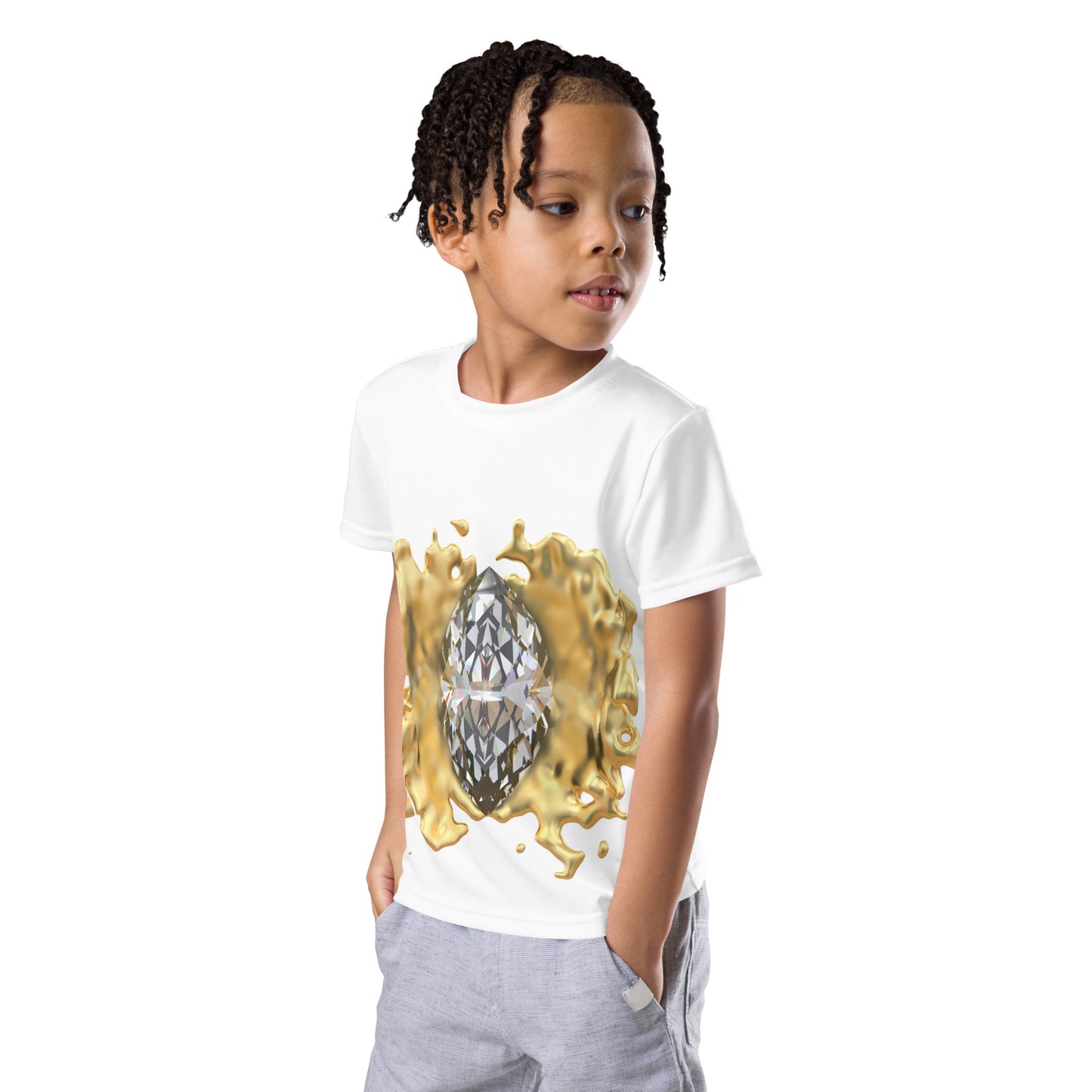 Kids crew neck t-shirt - GEM Splash