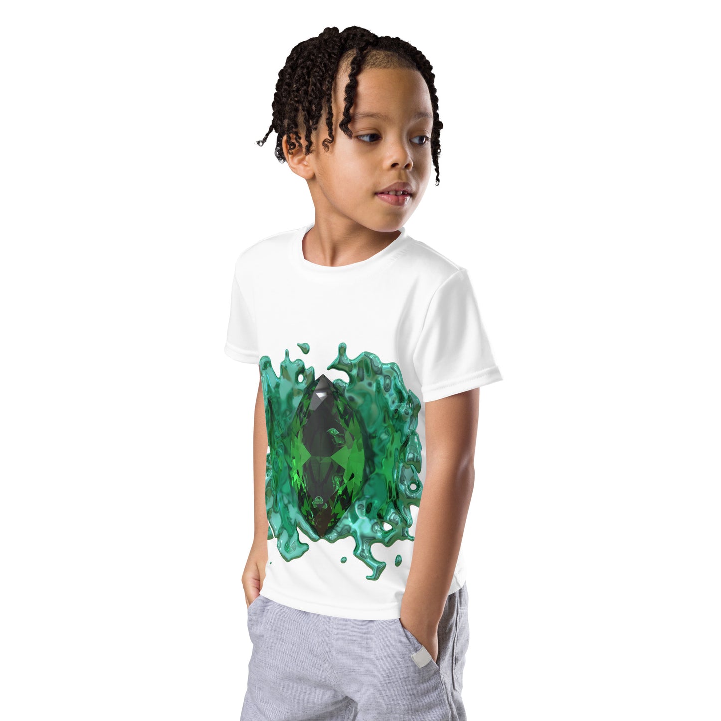 Kids crew neck t-shirt - GEM Splash