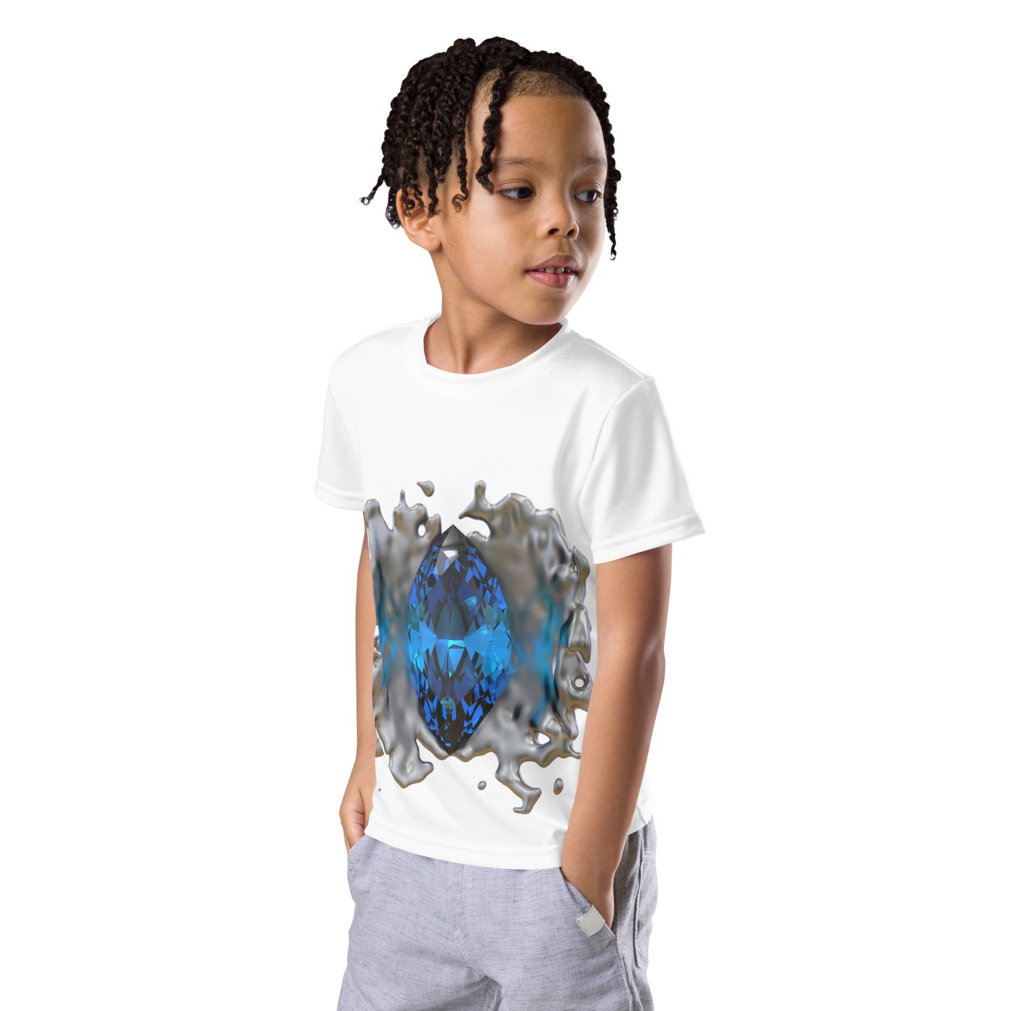 Kids crew neck t-shirt - GEM Splash