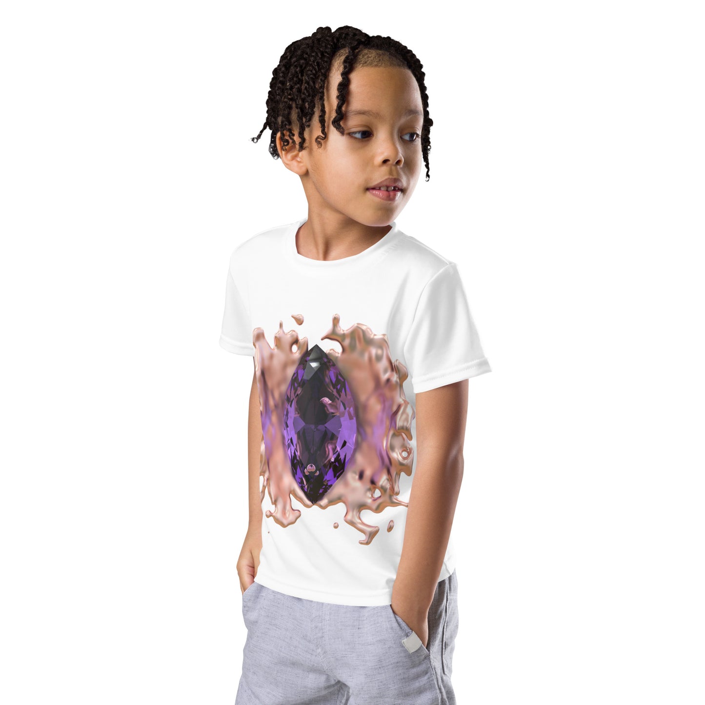 Kids crew neck t-shirt - GEM Splash