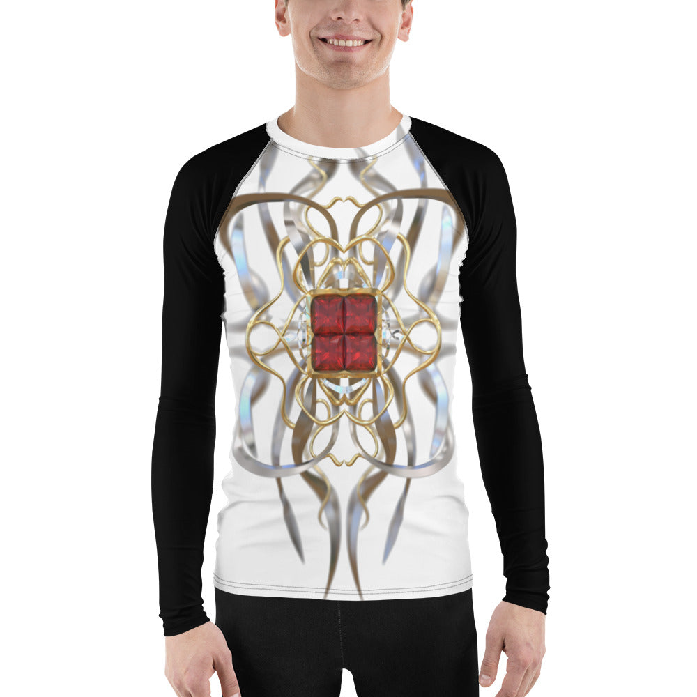 Men's Rash Guard - Ruby