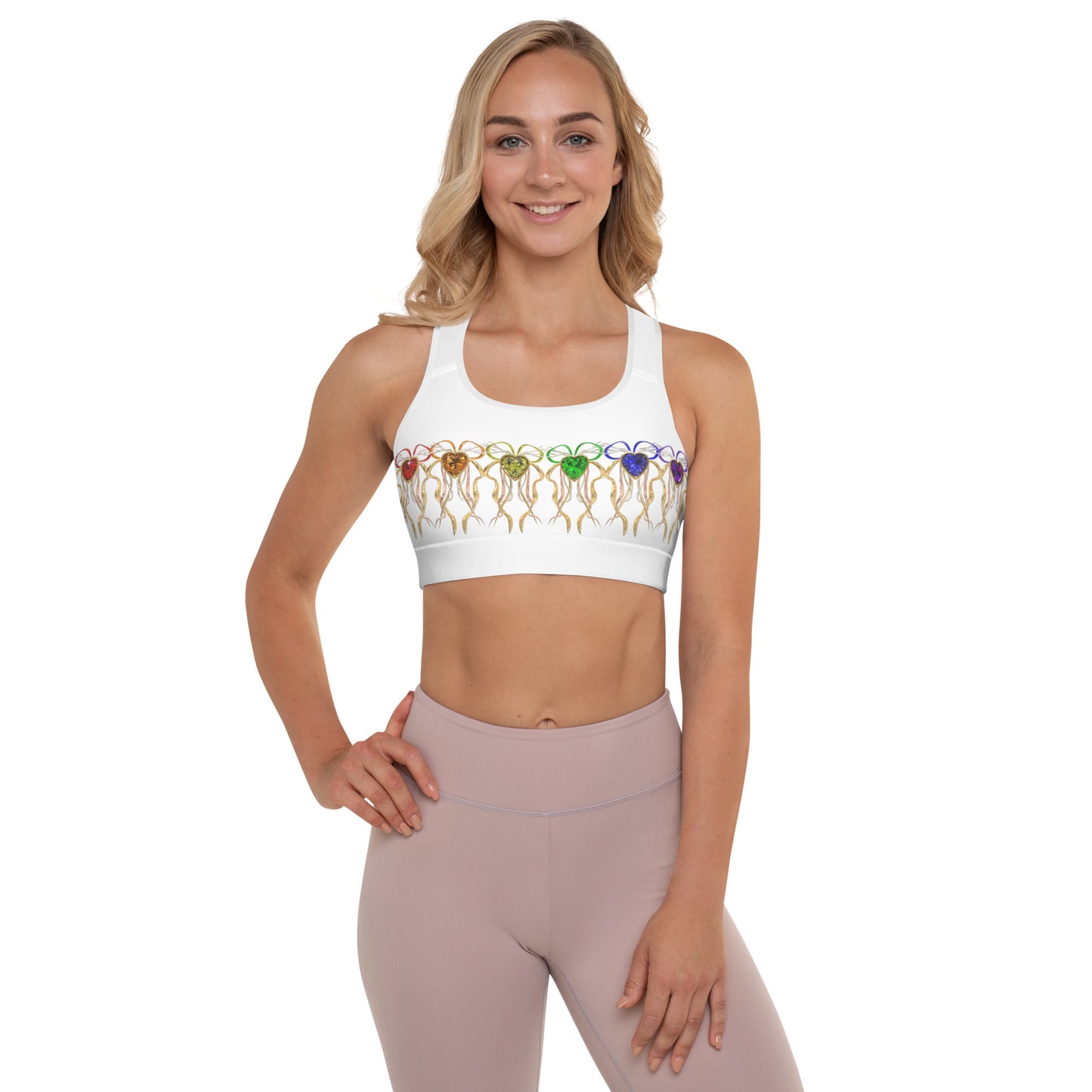 Padded Sports Bra - PRIDE from hearts