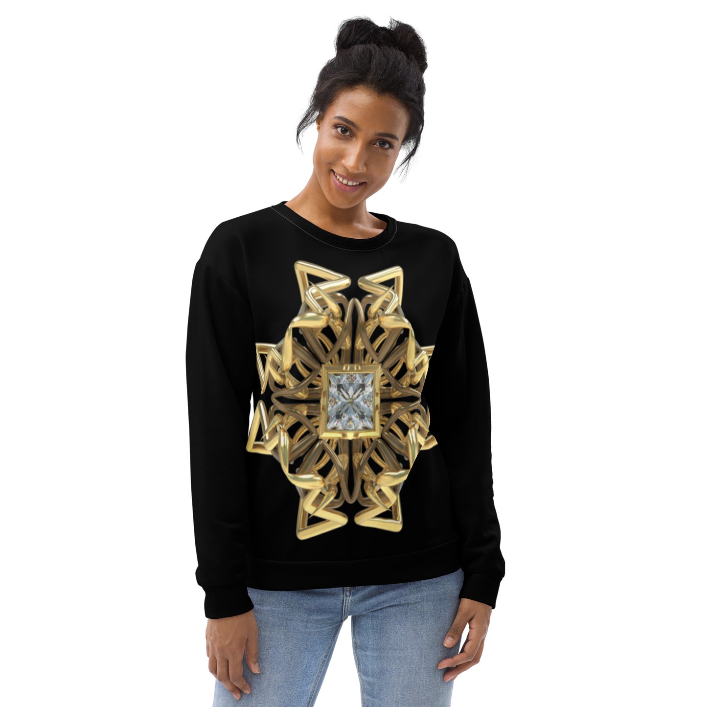 Unisex Sweatshirt Black - Diamond