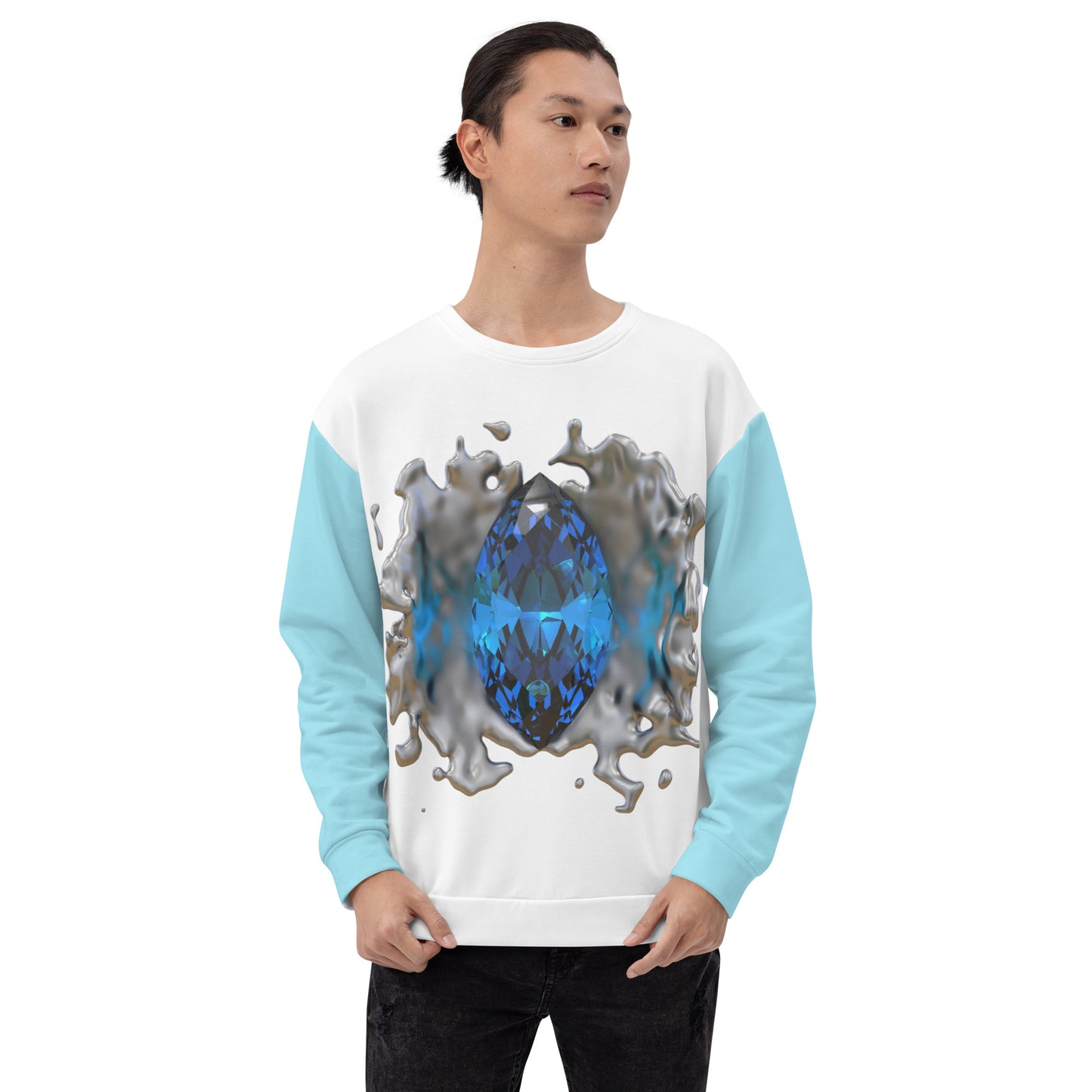 Unisex Sweatshirt Black - GEM Splash