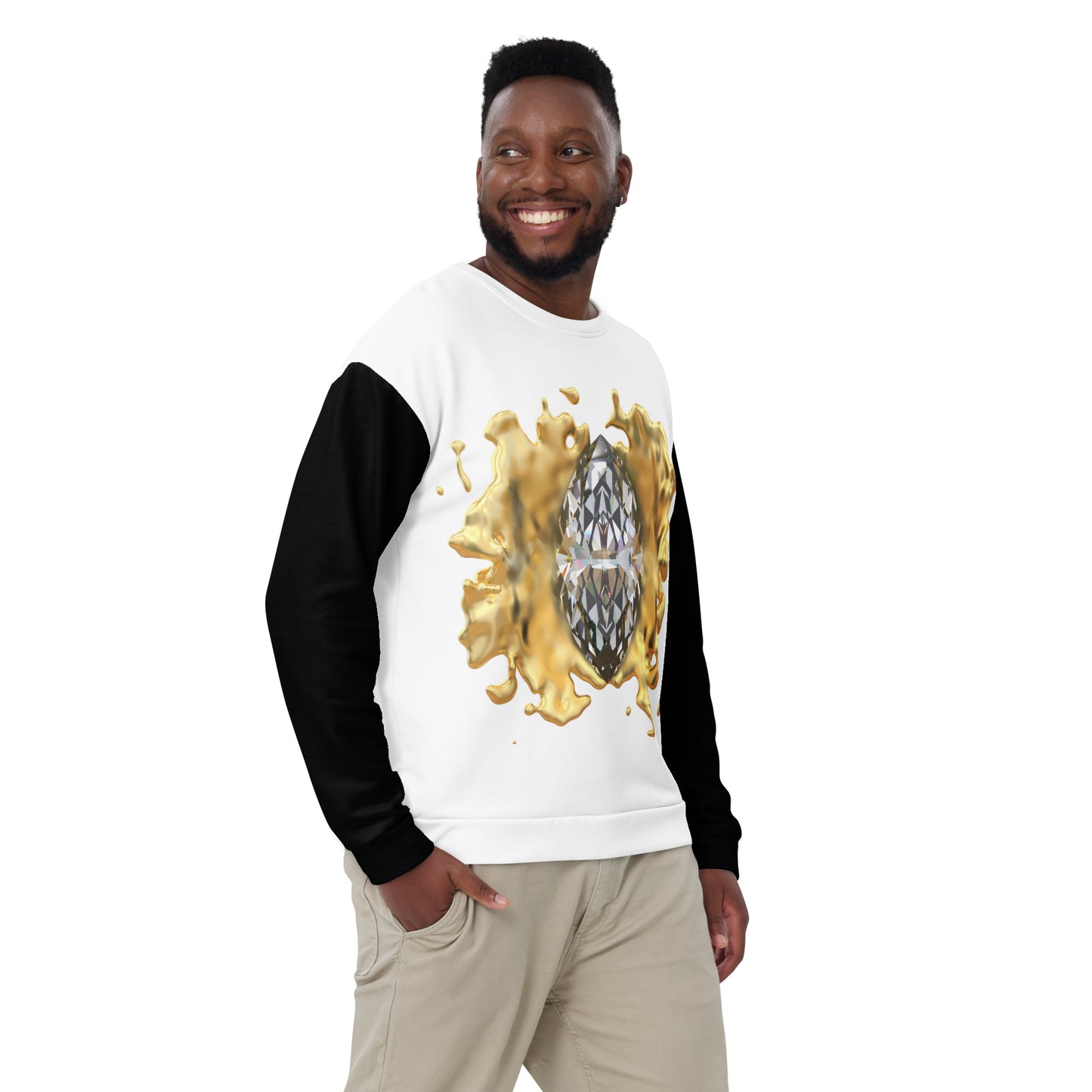 Unisex Sweatshirt Black - GEM Splash