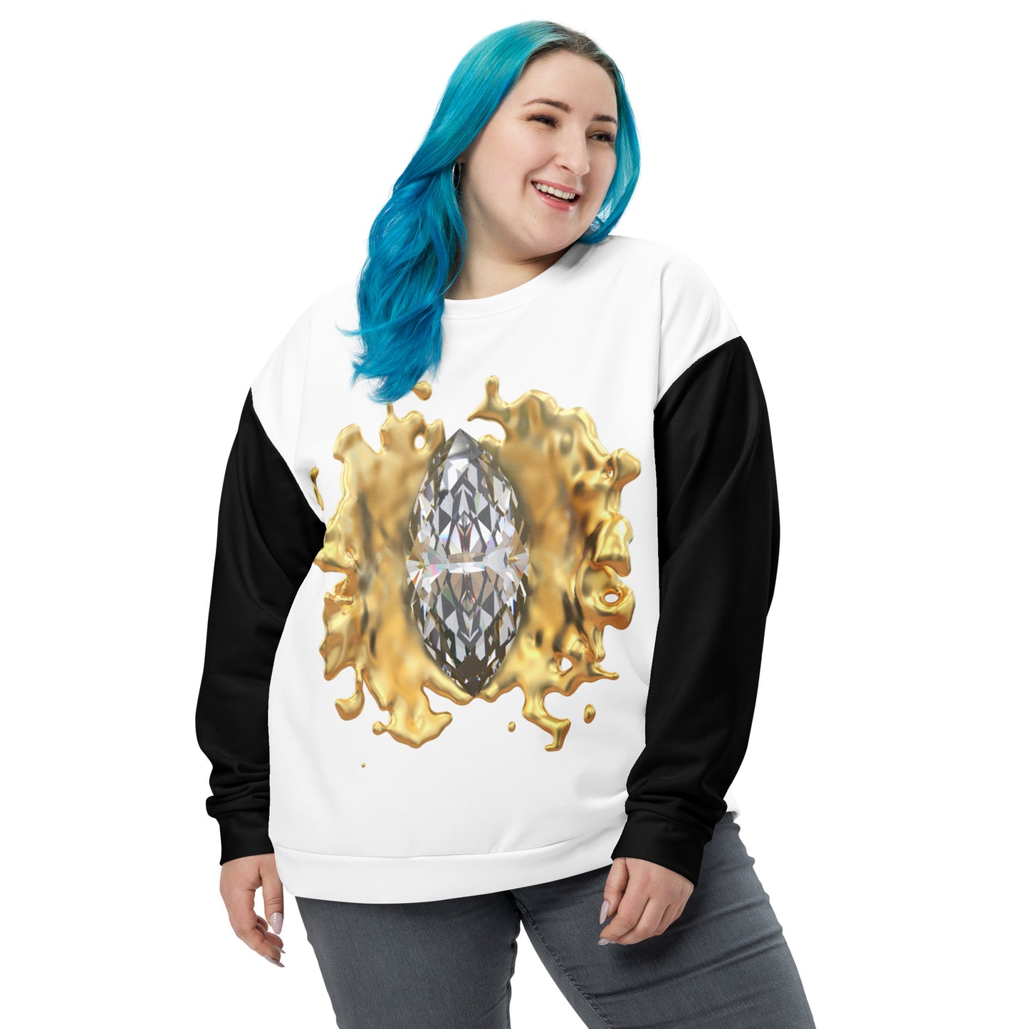 Unisex Sweatshirt Black - GEM Splash