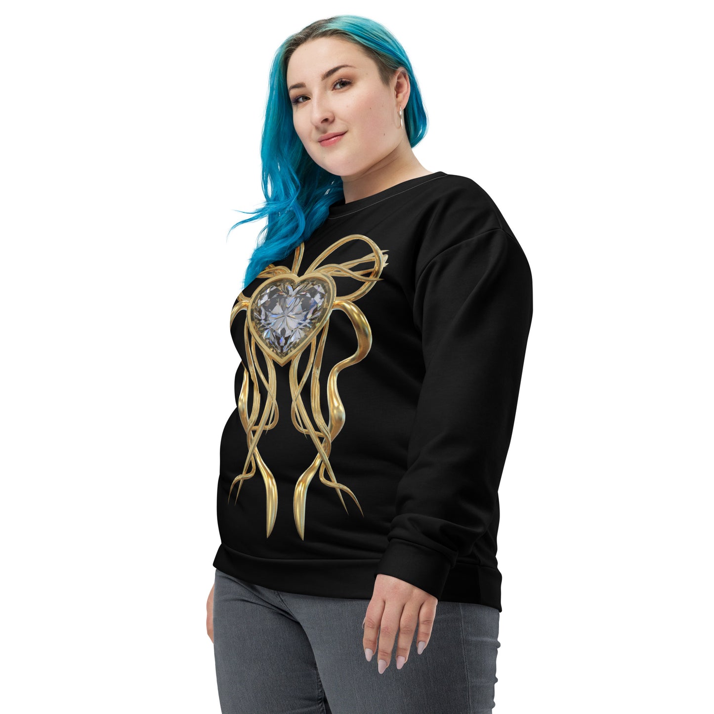 Unisex Sweatshirt Black - Diamond