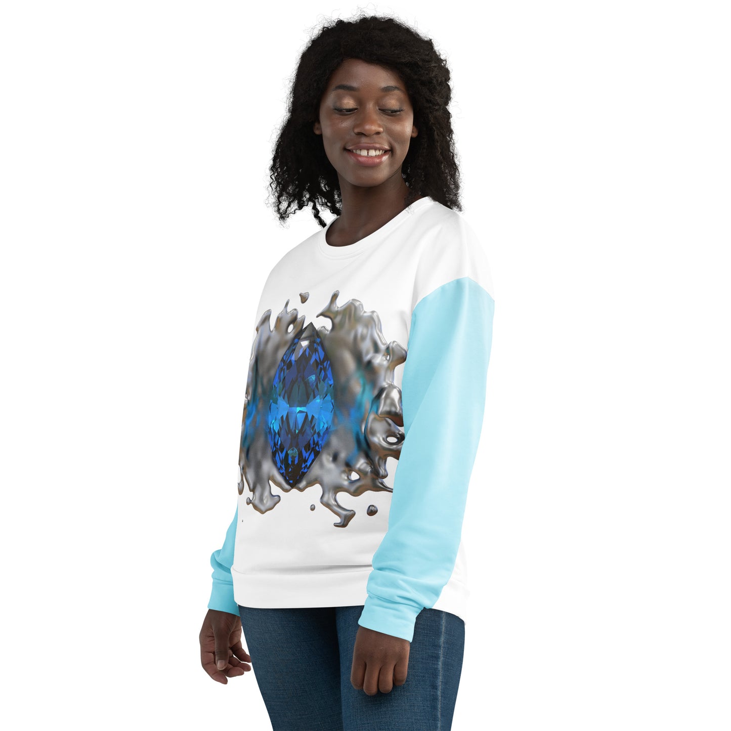 Unisex Sweatshirt Black - GEM Splash