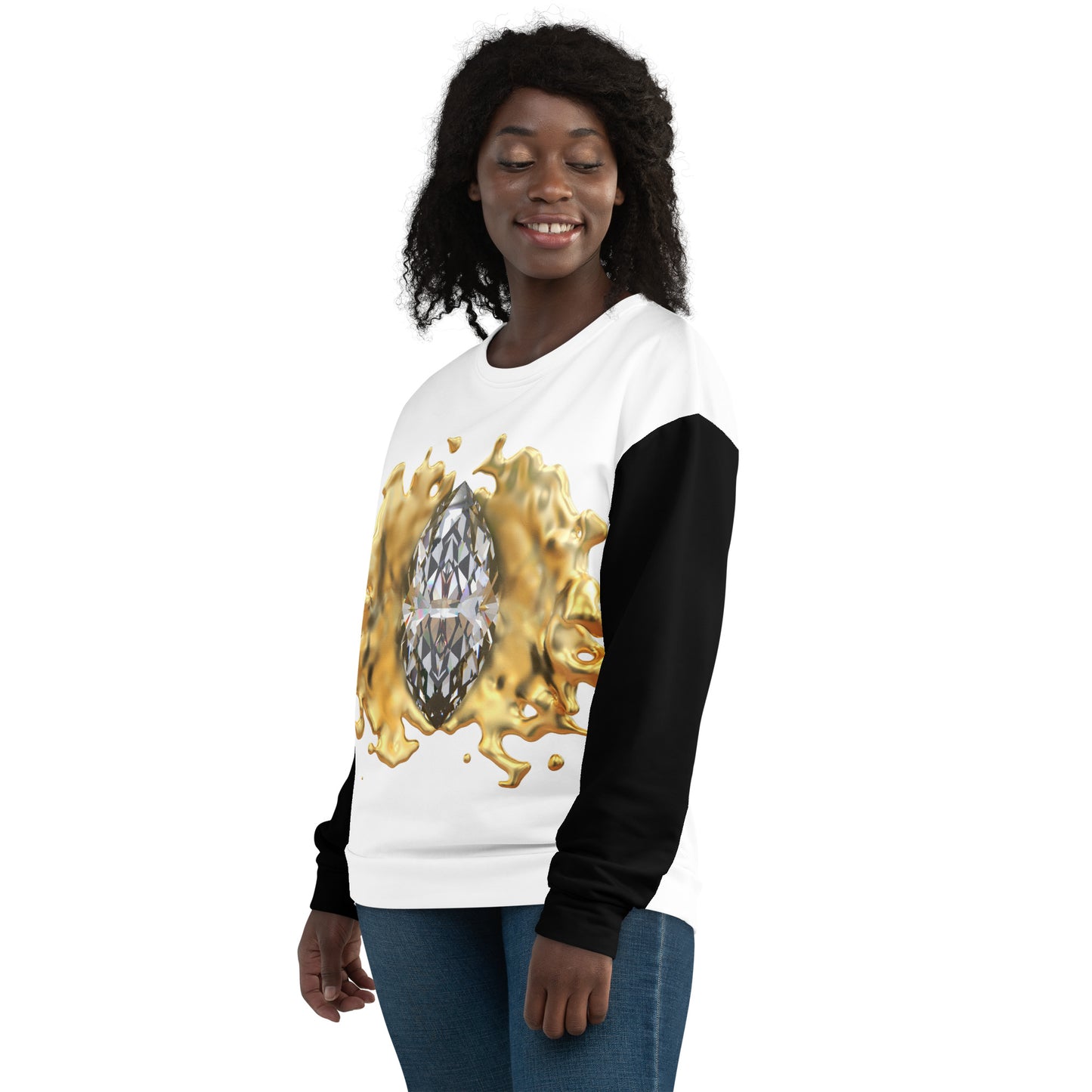 Unisex Sweatshirt Black - GEM Splash