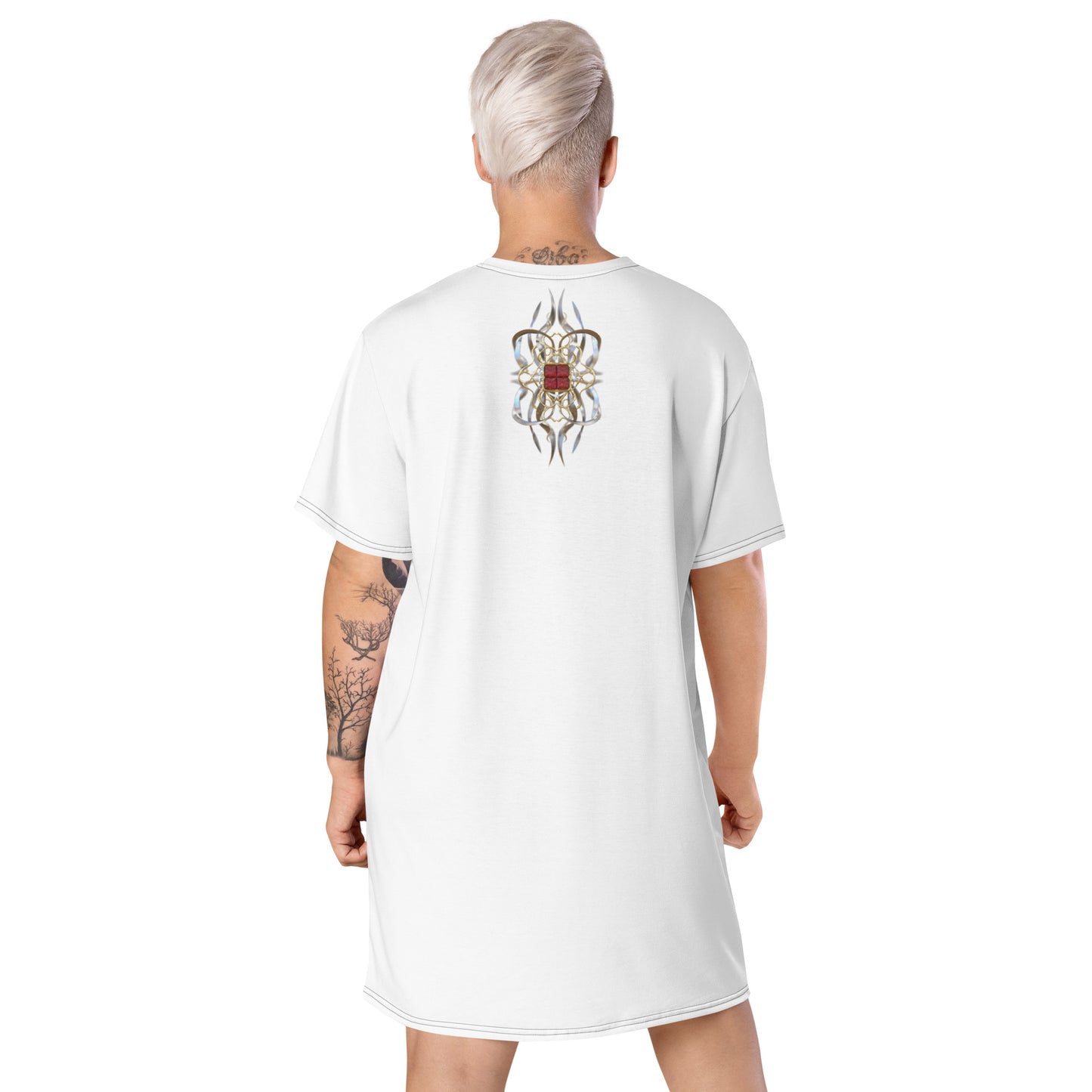 T-shirt dress white - Ruby