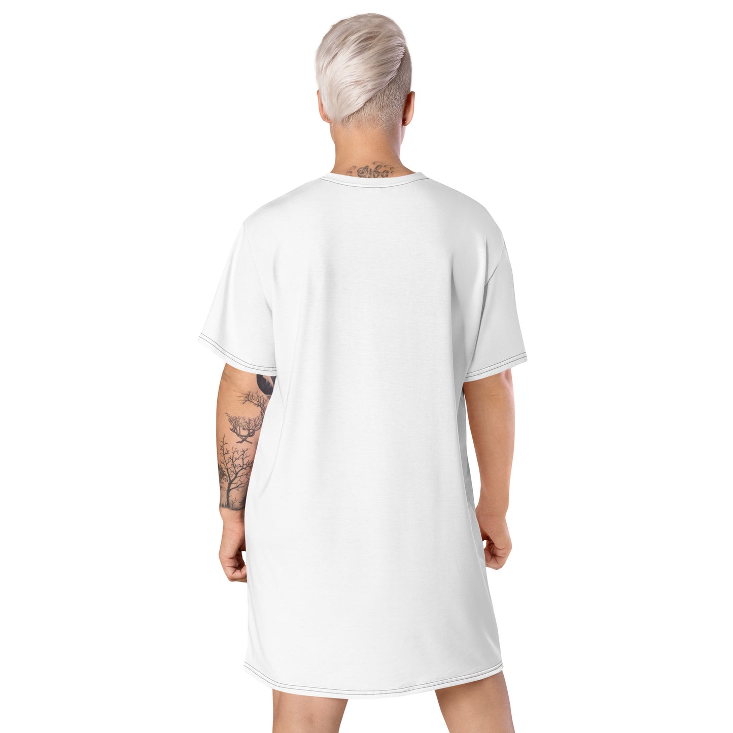 T-shirt dress white - GEM Splash