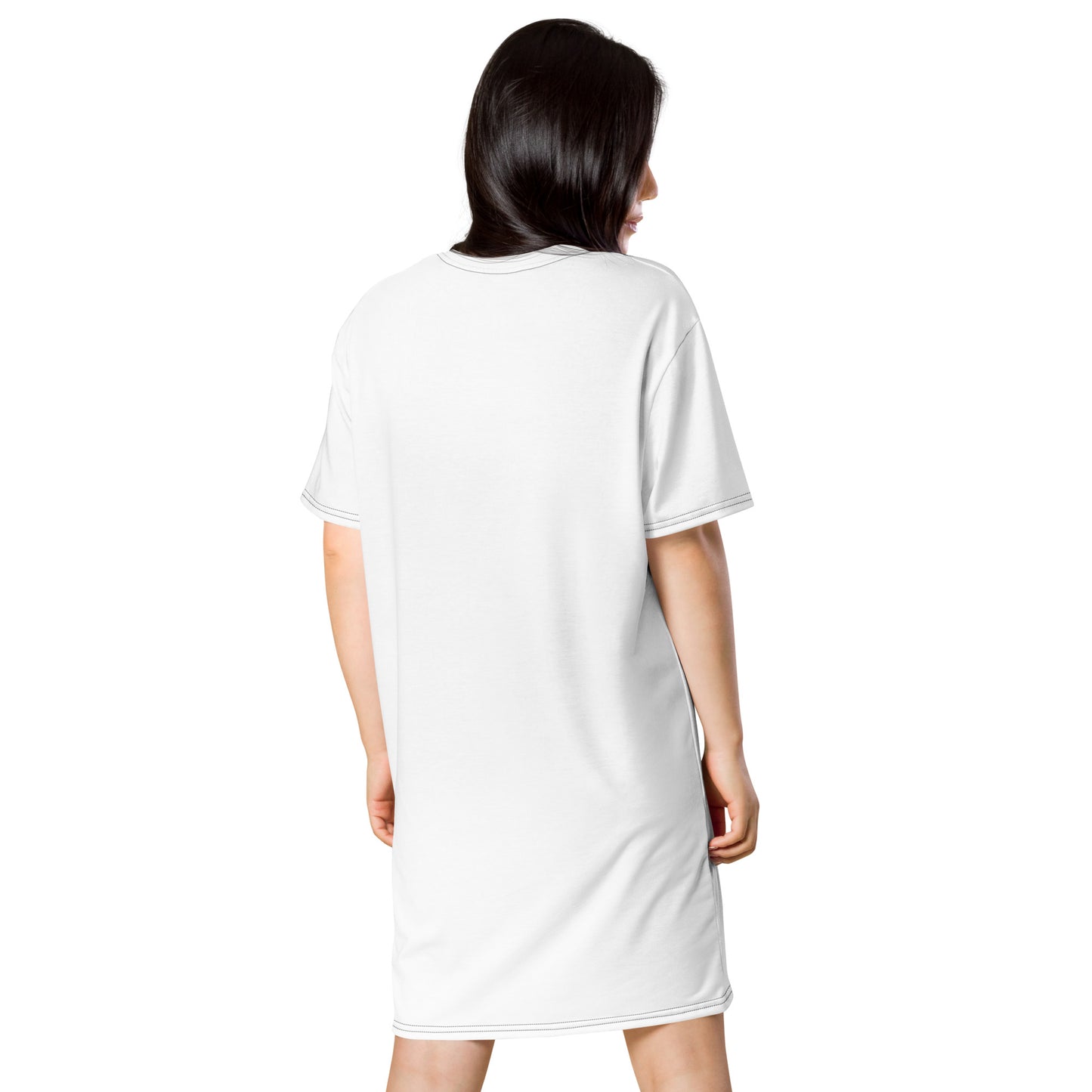 T-shirt dress white - GEM Splash