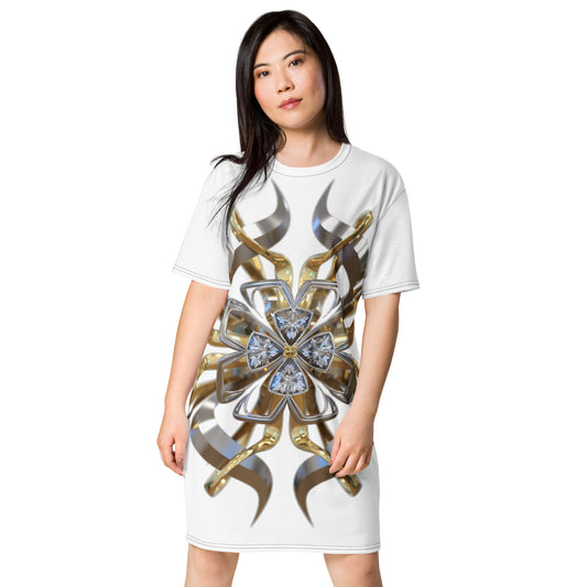 T-shirt dress white - Trillions