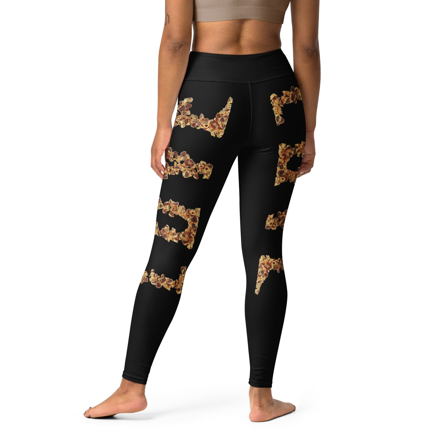 Yoga Leggings (vertical pattern) - LOVE