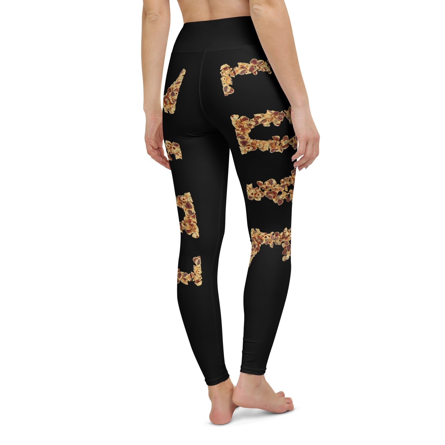 Yoga Leggings (vertical pattern) - LOVE