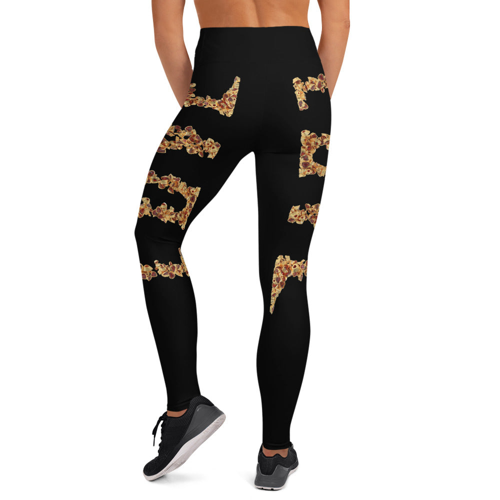 Yoga Leggings (vertical pattern) - LOVE