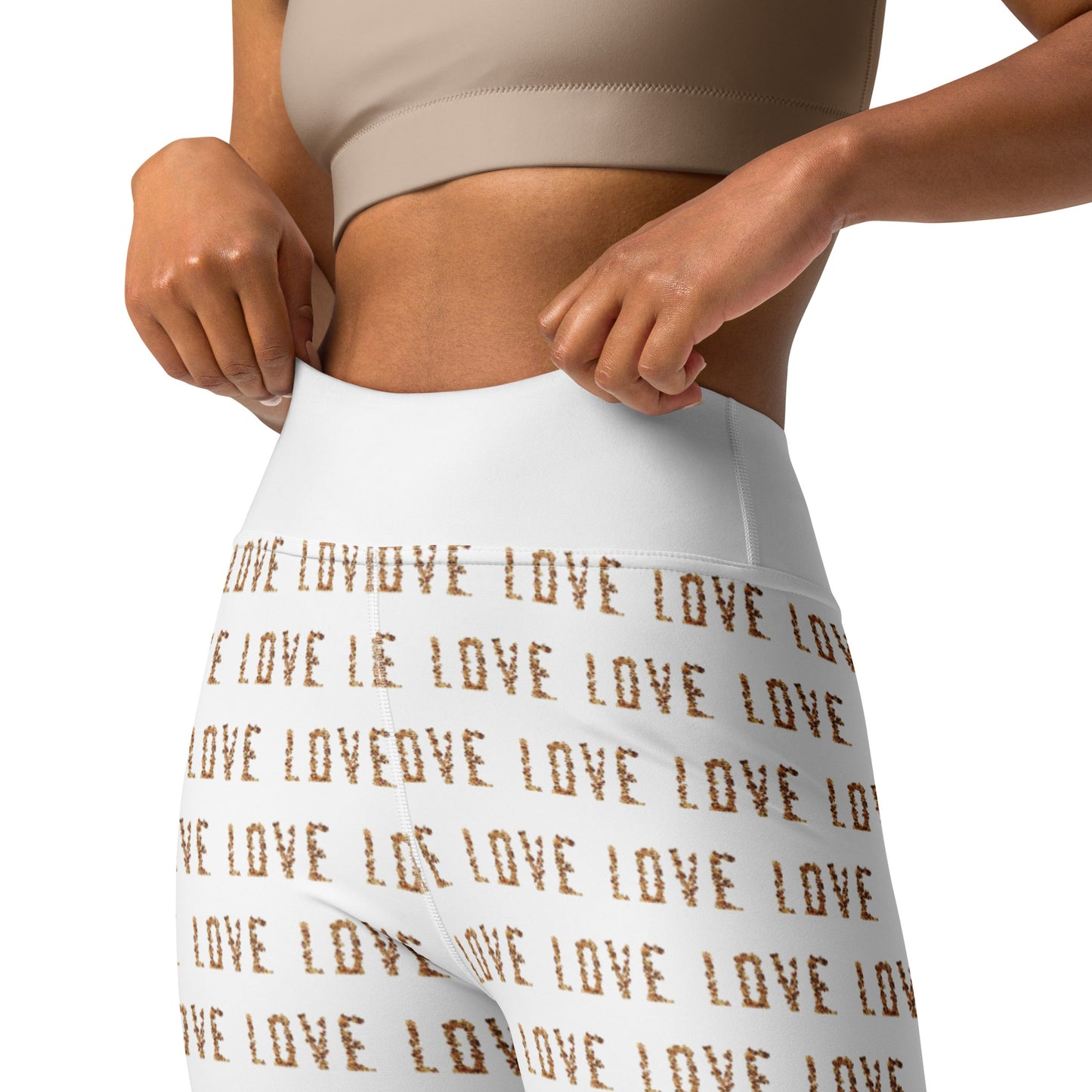 Yoga Leggings (vertical pattern) - LOVE