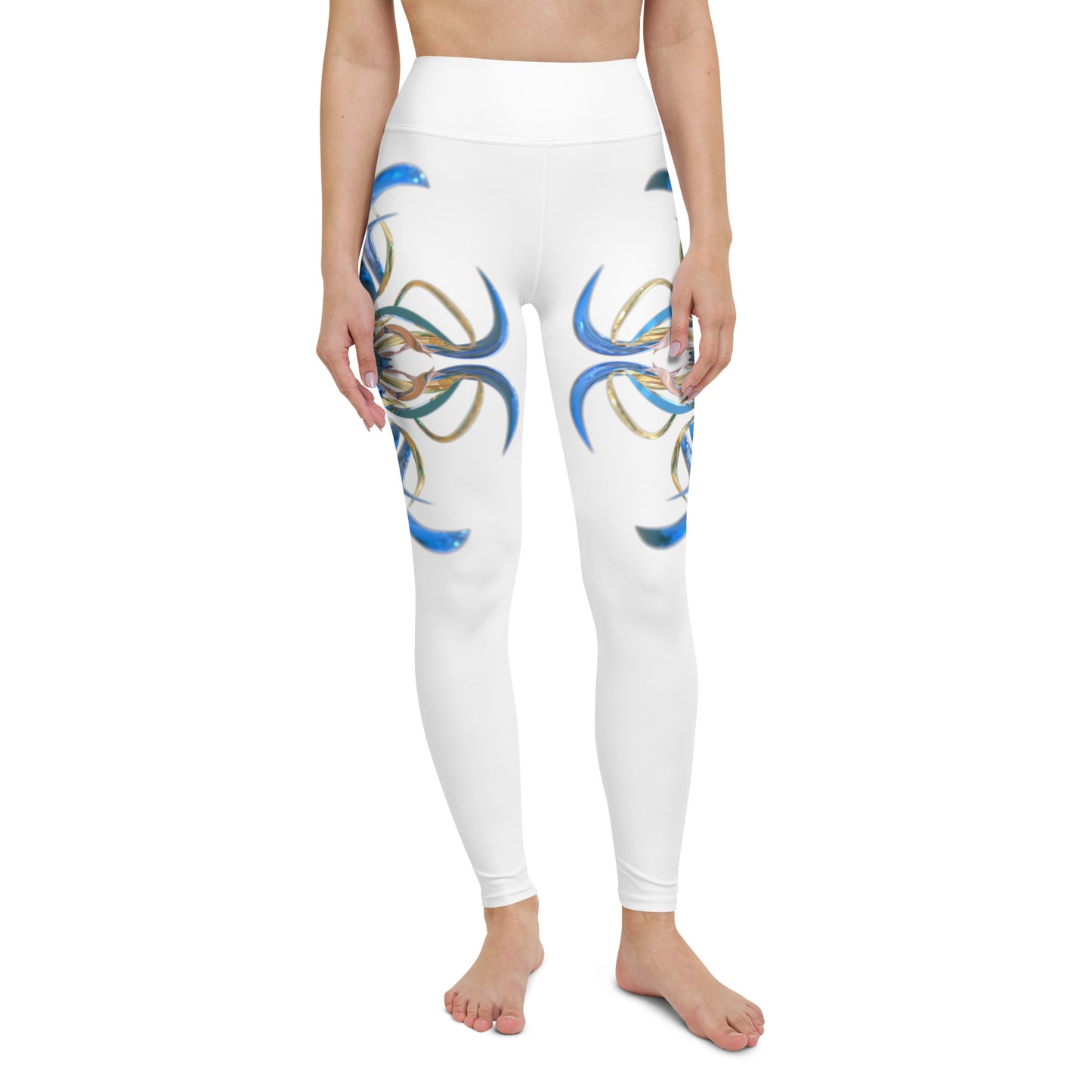 Yoga Leggings - Swiss Blue