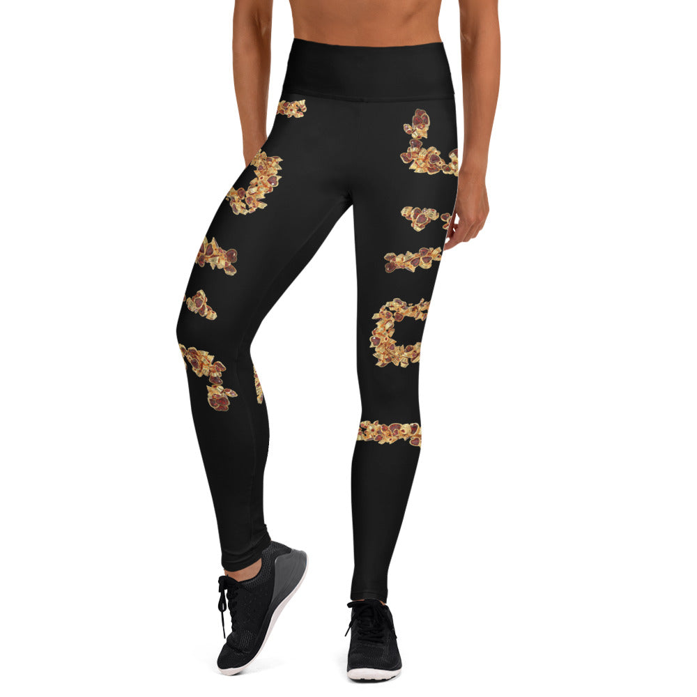 Yoga Leggings (vertical pattern) - LOVE