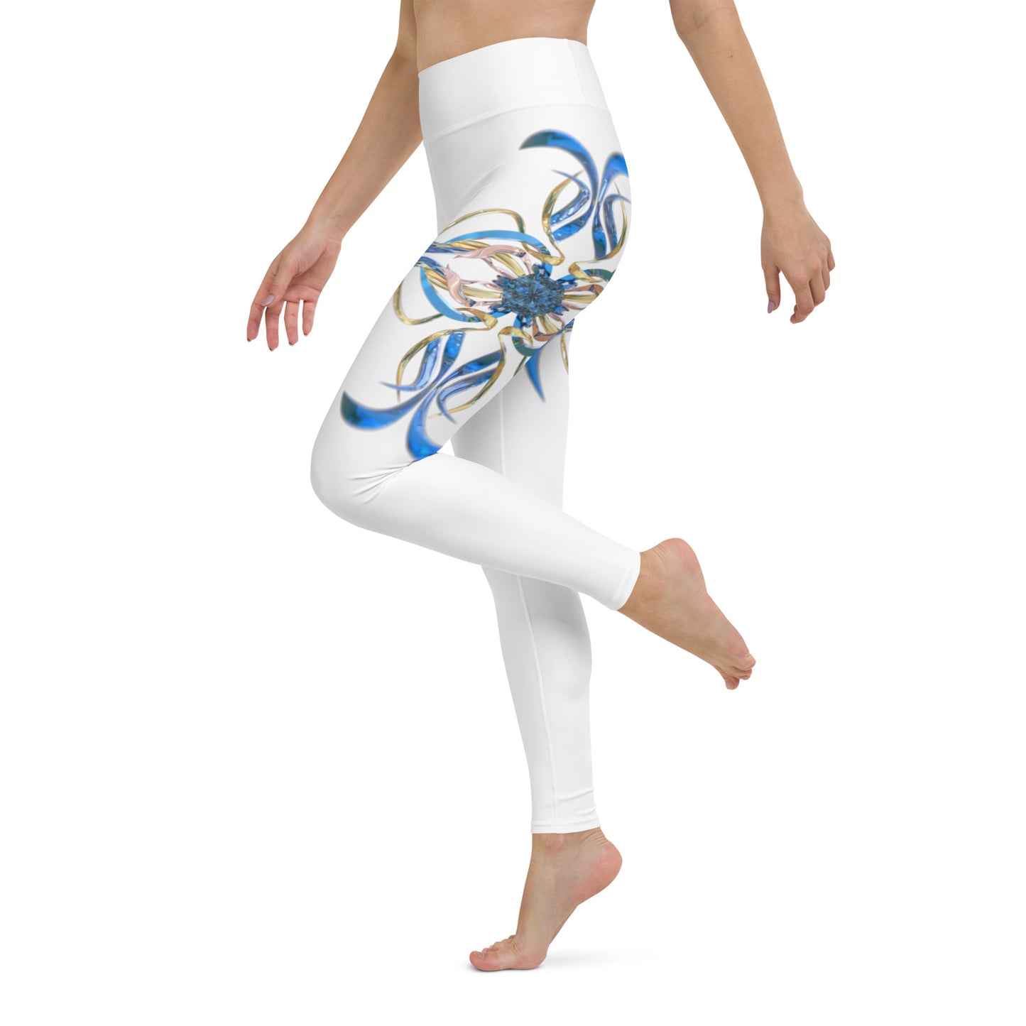 Yoga Leggings - Swiss Blue