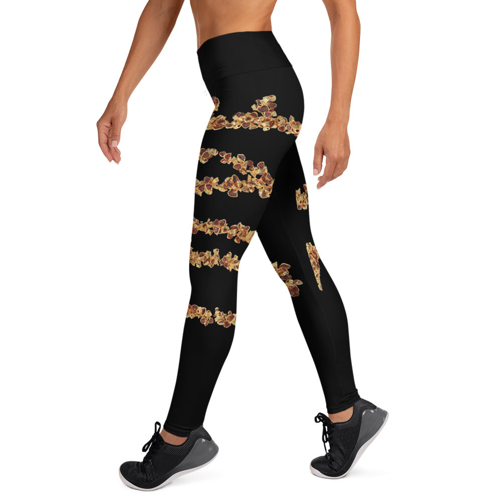 Yoga Leggings (vertical pattern) - LOVE