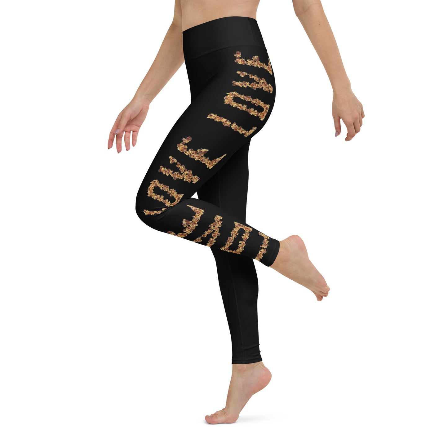 Yoga Leggings (vertical pattern) - LOVE