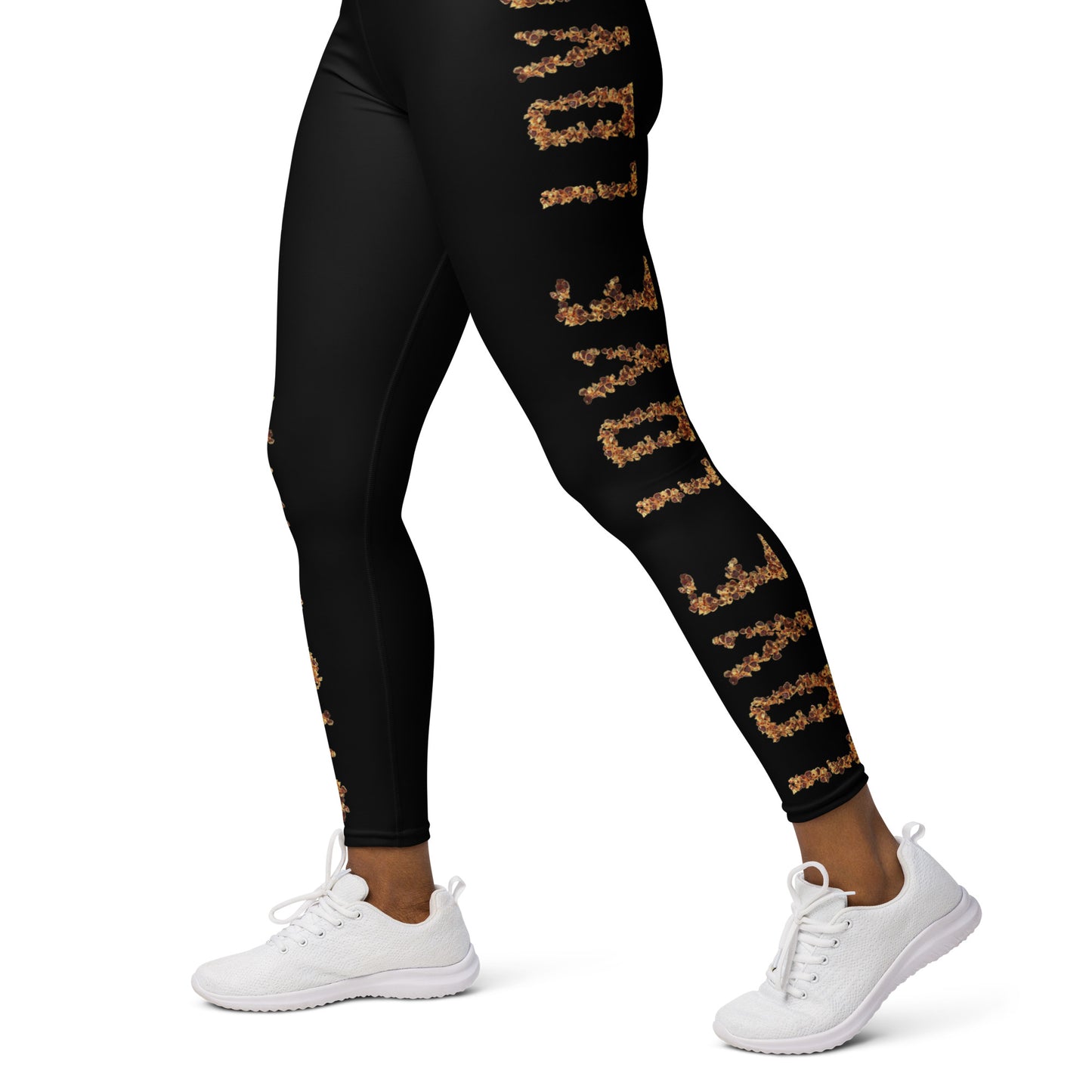 Yoga Leggings (vertical pattern) - LOVE