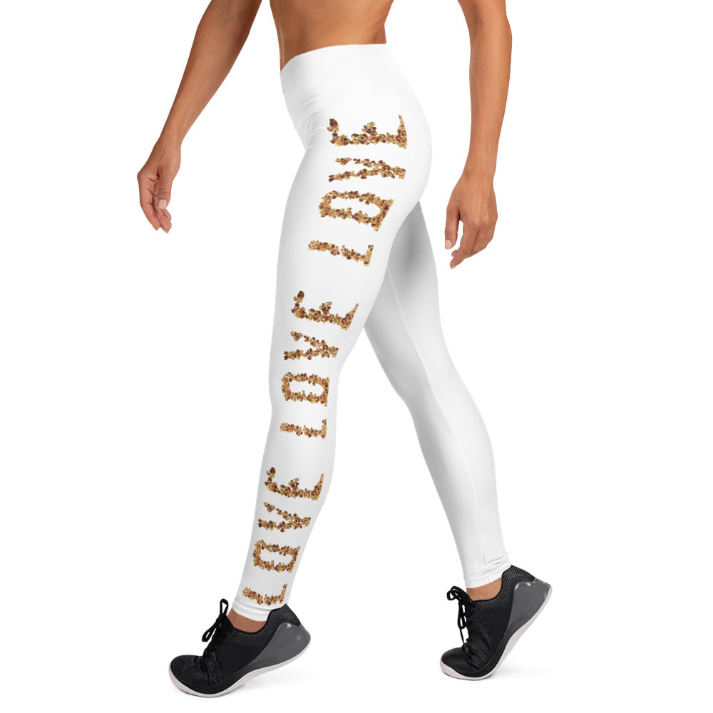 Yoga Leggings (vertical pattern) - LOVE